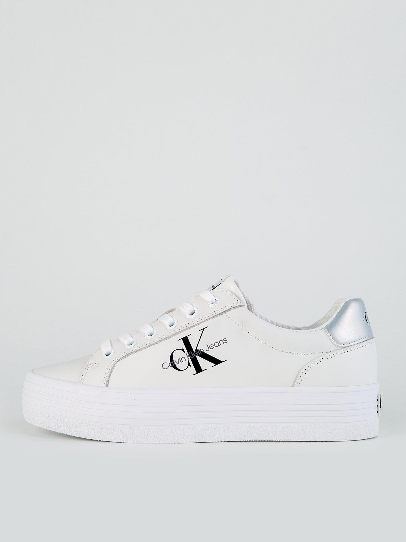 calvin-klein-jeans-vulcanised-flatform-lace-up-leather-trainer-whitesilverfront