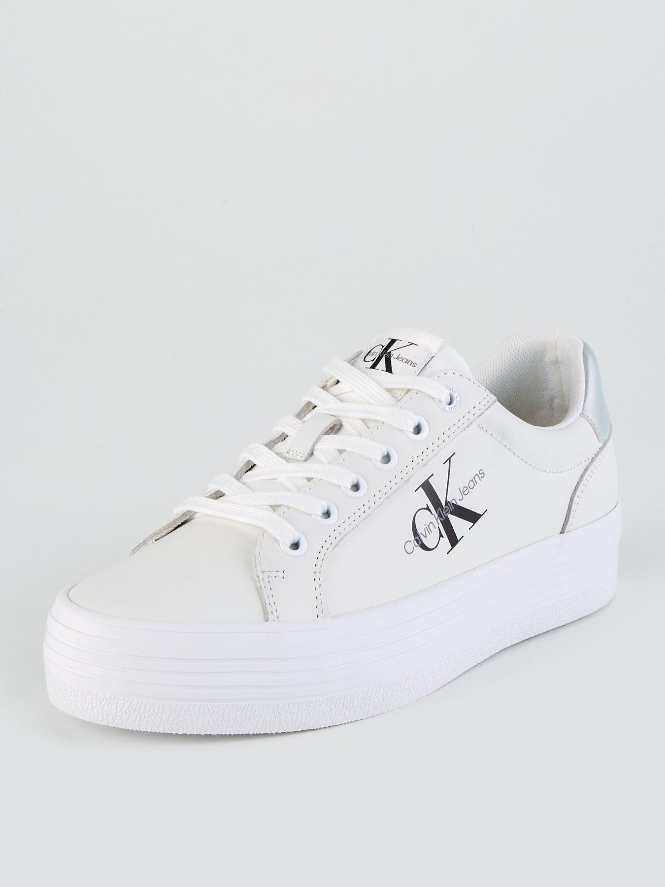 calvin-klein-jeans-vulcanised-flatform-lace-up-leather-trainer-whitesilverstillFront