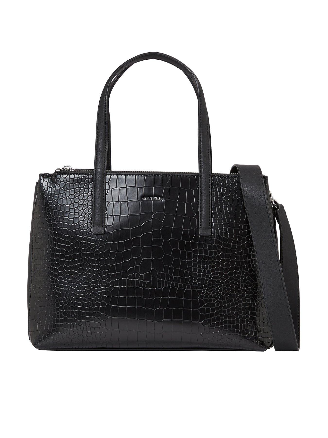 calvin-klein-medium-faux-croc-tote-bag-black