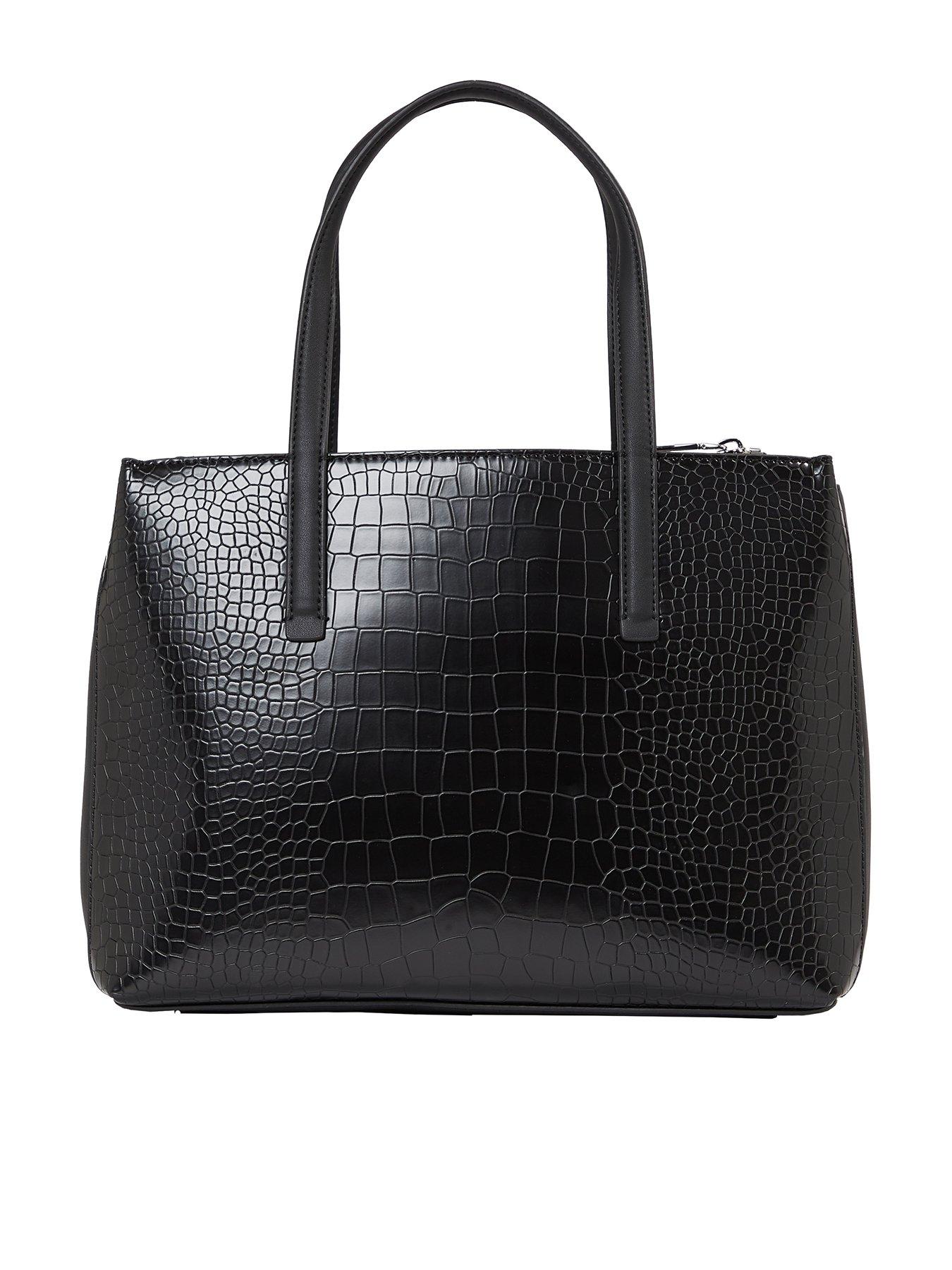 Faux croc tote bag sale