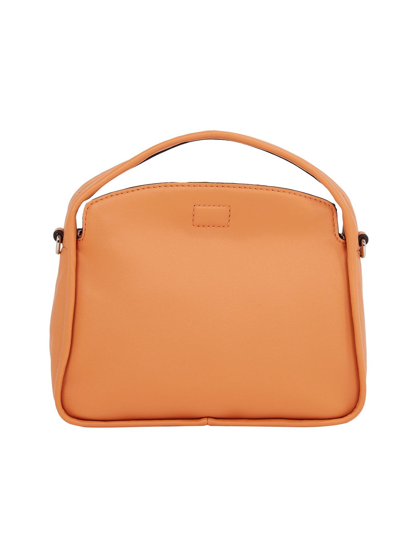 calvin-klein-jeans-mini-flapover-crossbody-orangestillFront