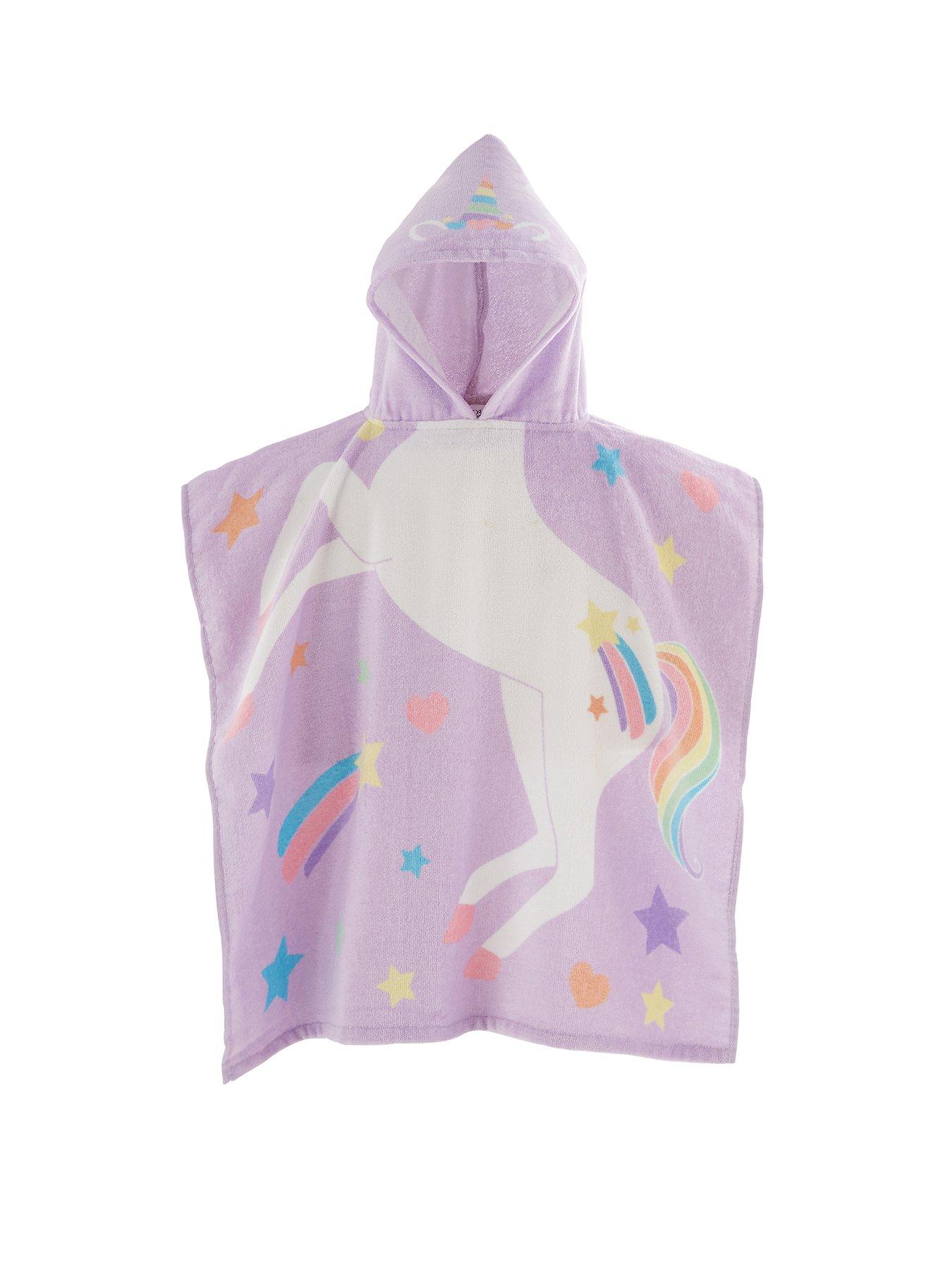 Image of Catherine Lansfield Unicorn Hooded Poncho Towel