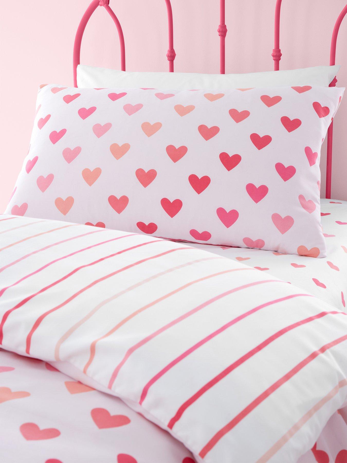 catherine-lansfield-hearts-and-stripes-duvet-cover-set-twin-pack-pinkback