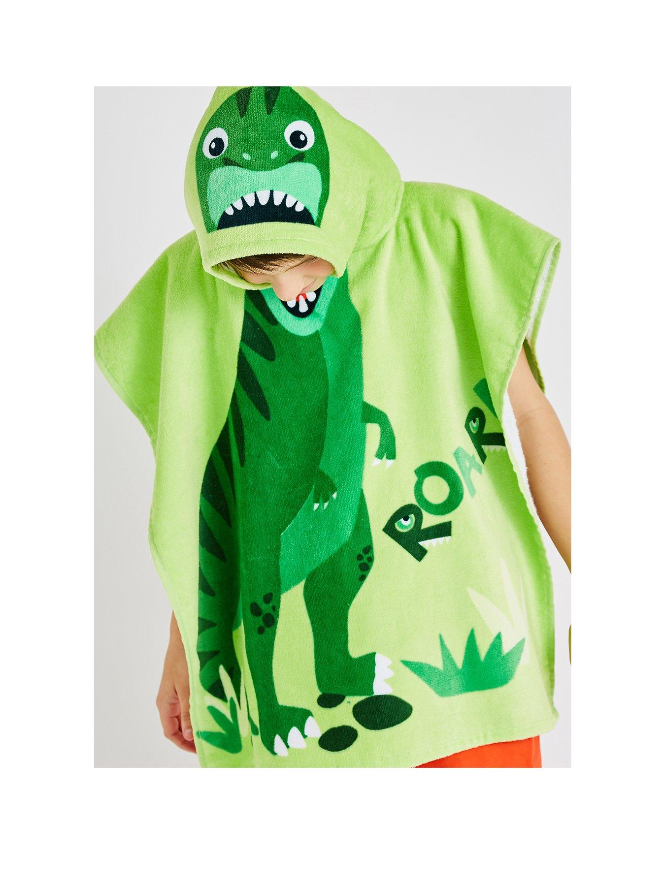 catherine-lansfield-dinosaur-hooded-poncho-towel