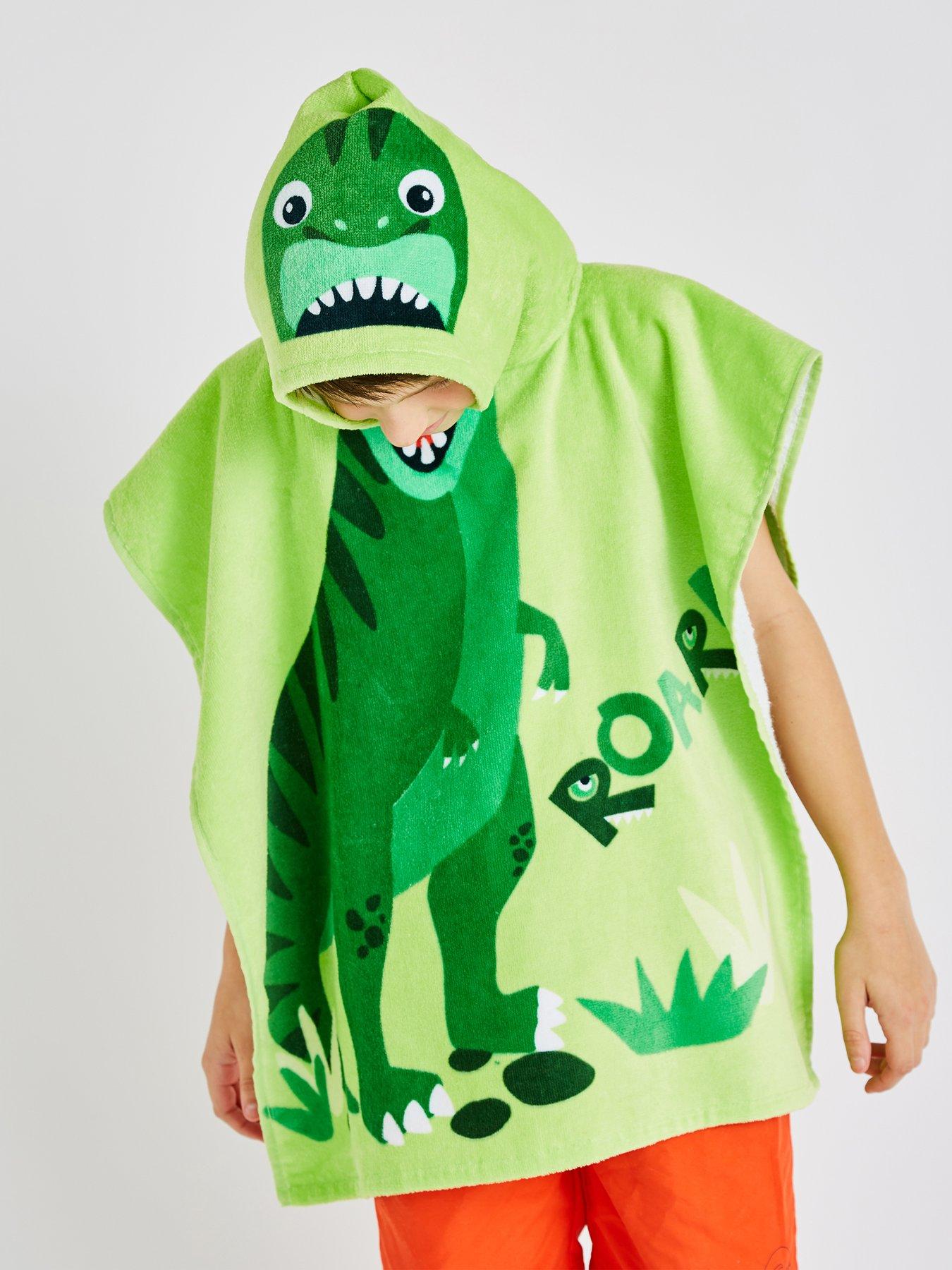 catherine-lansfield-dinosaur-hooded-poncho-towelback