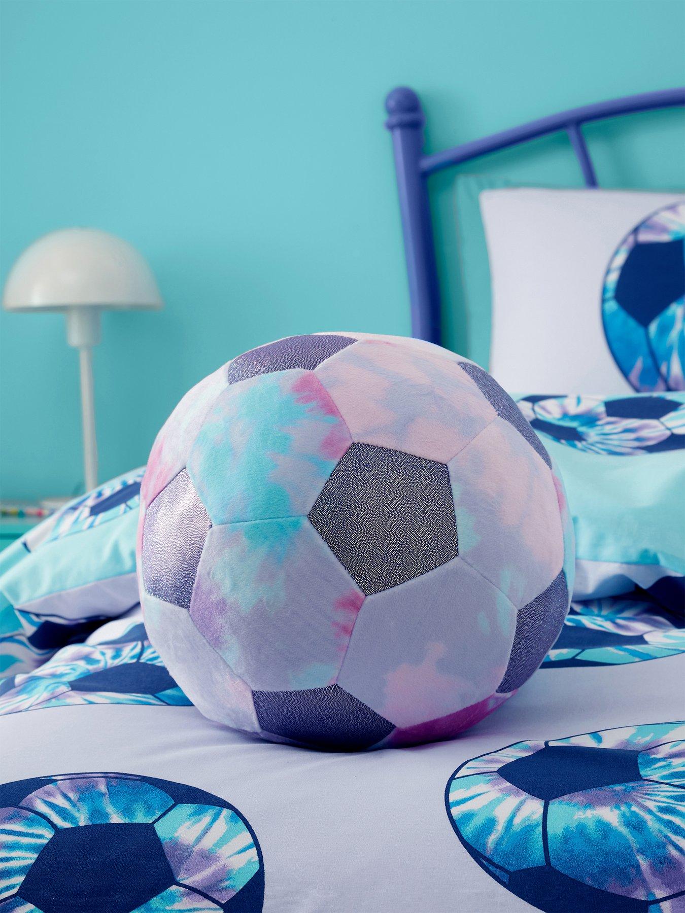 Image 1 of 3 of Catherine Lansfield Ombre Tie Dye 3D Football Cushion