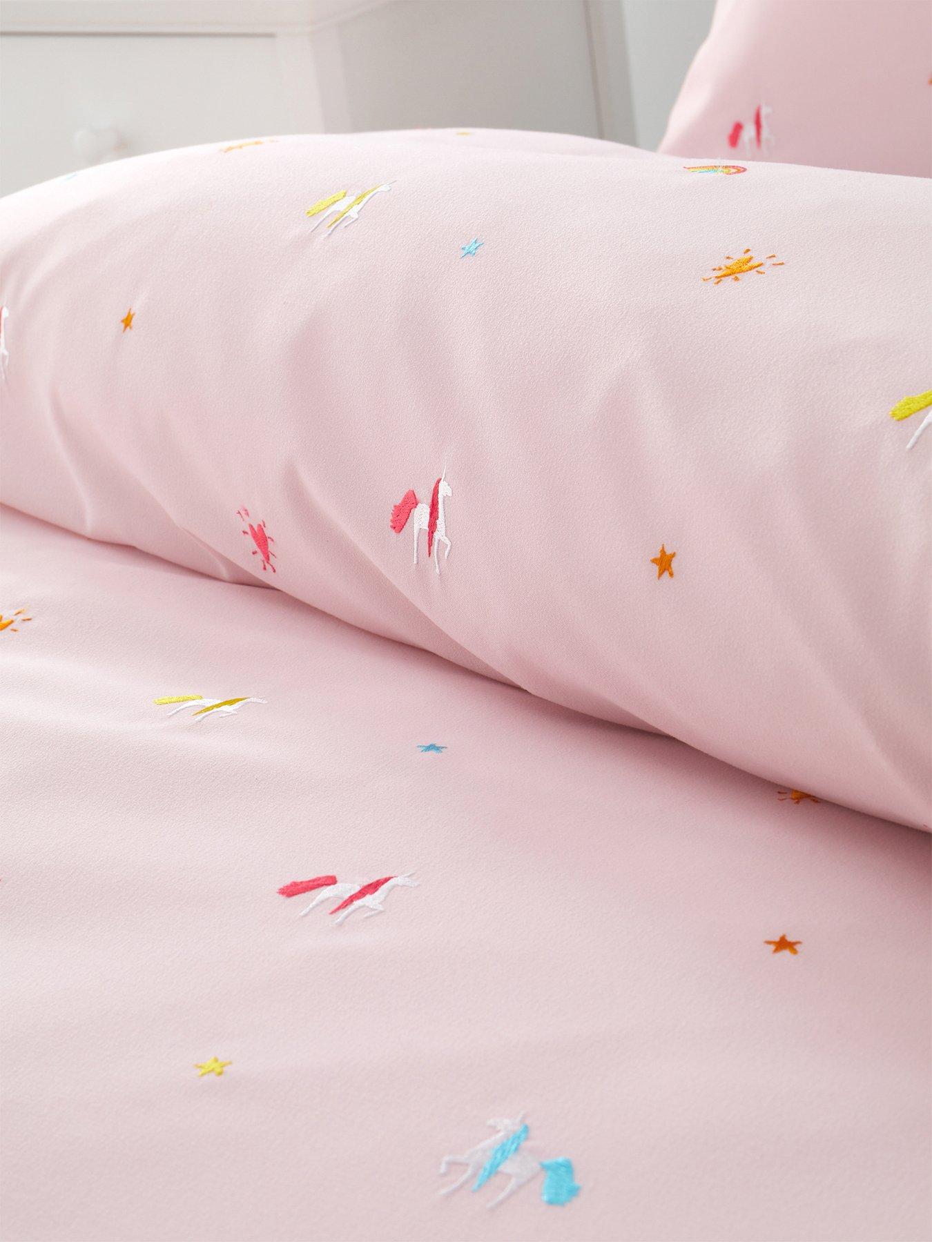 catherine-lansfield-embroidered-unicorn-and-rainbows-duvet-cover-set-pinkback