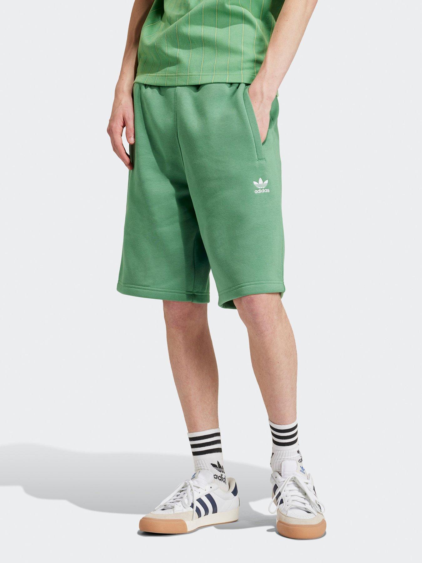 adidas-originals-mens-essential-trefoil-short-green