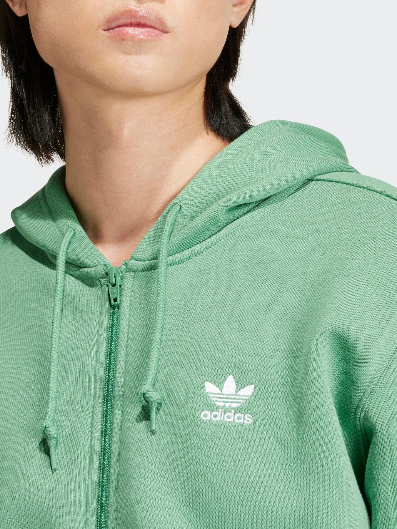 adidas-originals-mens-essential-trefoils-full-zip-hoodie-greenoutfit