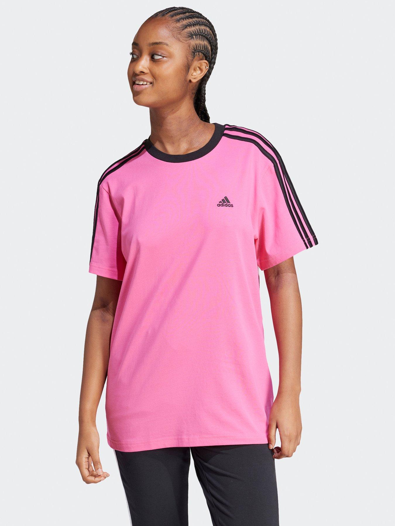 Adidas t shirt women's pink online