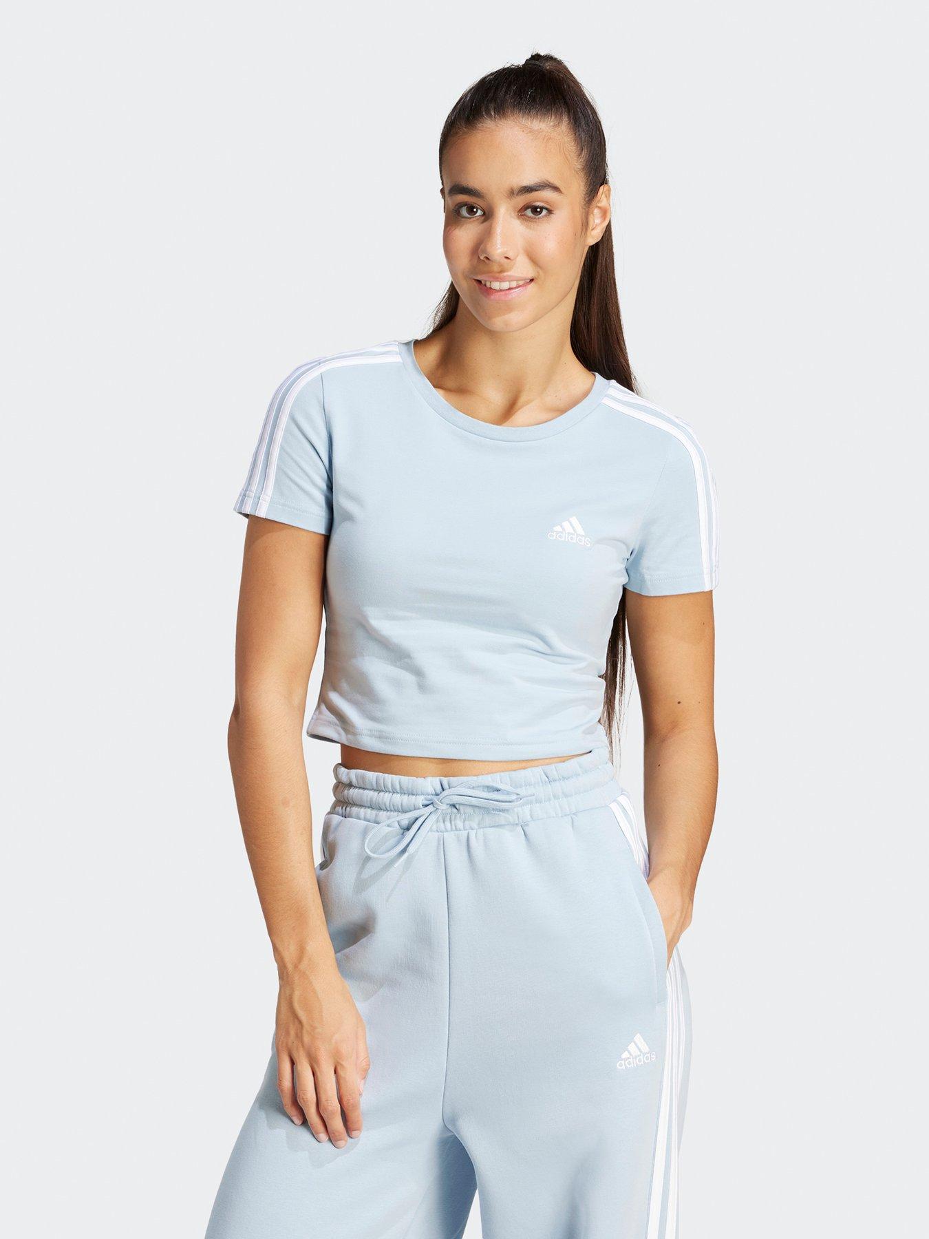 adidas-sportswear-womens-3-stripe-baby-t-shirt-bluefront