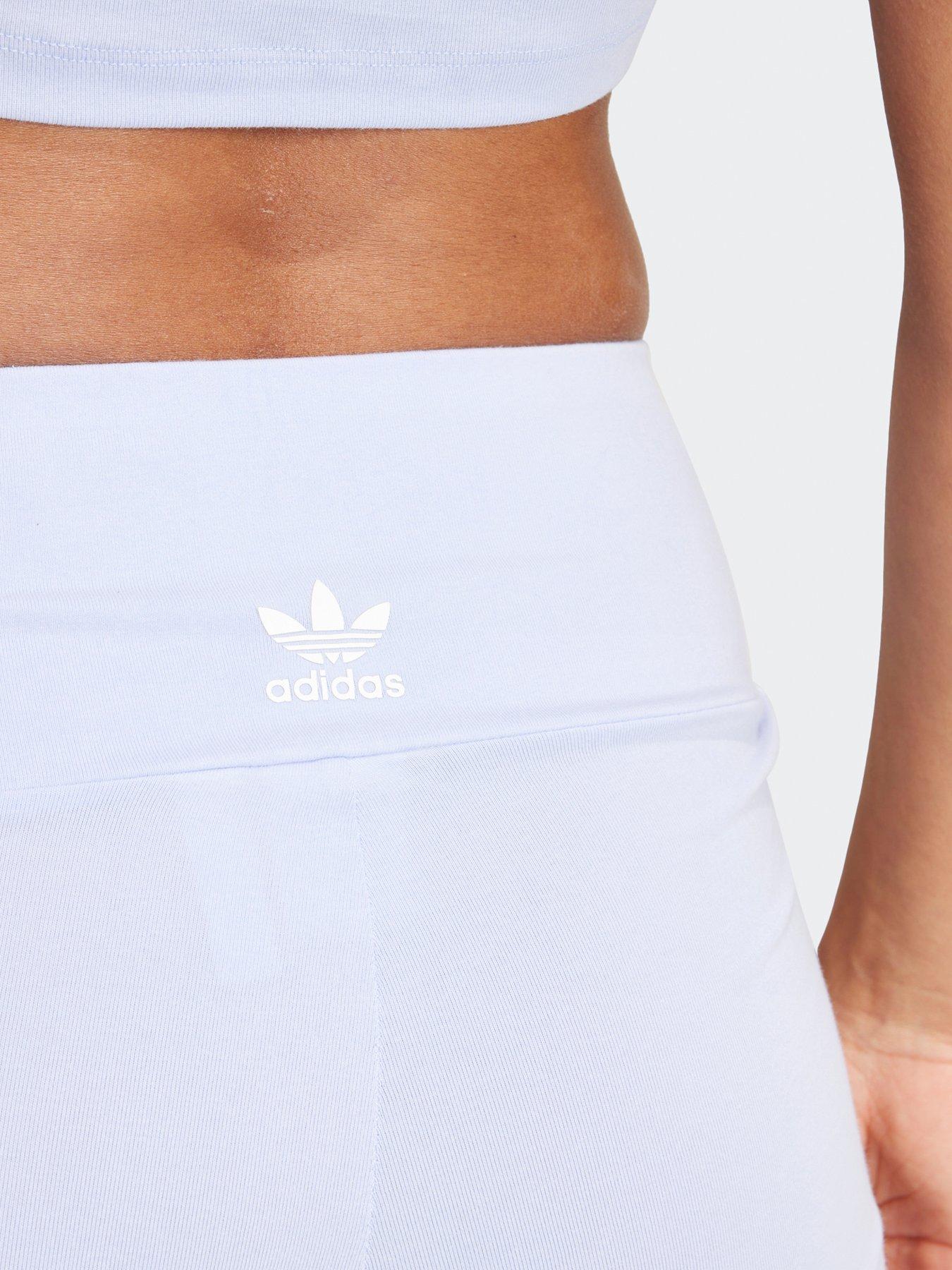 Image 4 of 4 of adidas Originals Womens 3 Stripe Bike Shorts - Purple