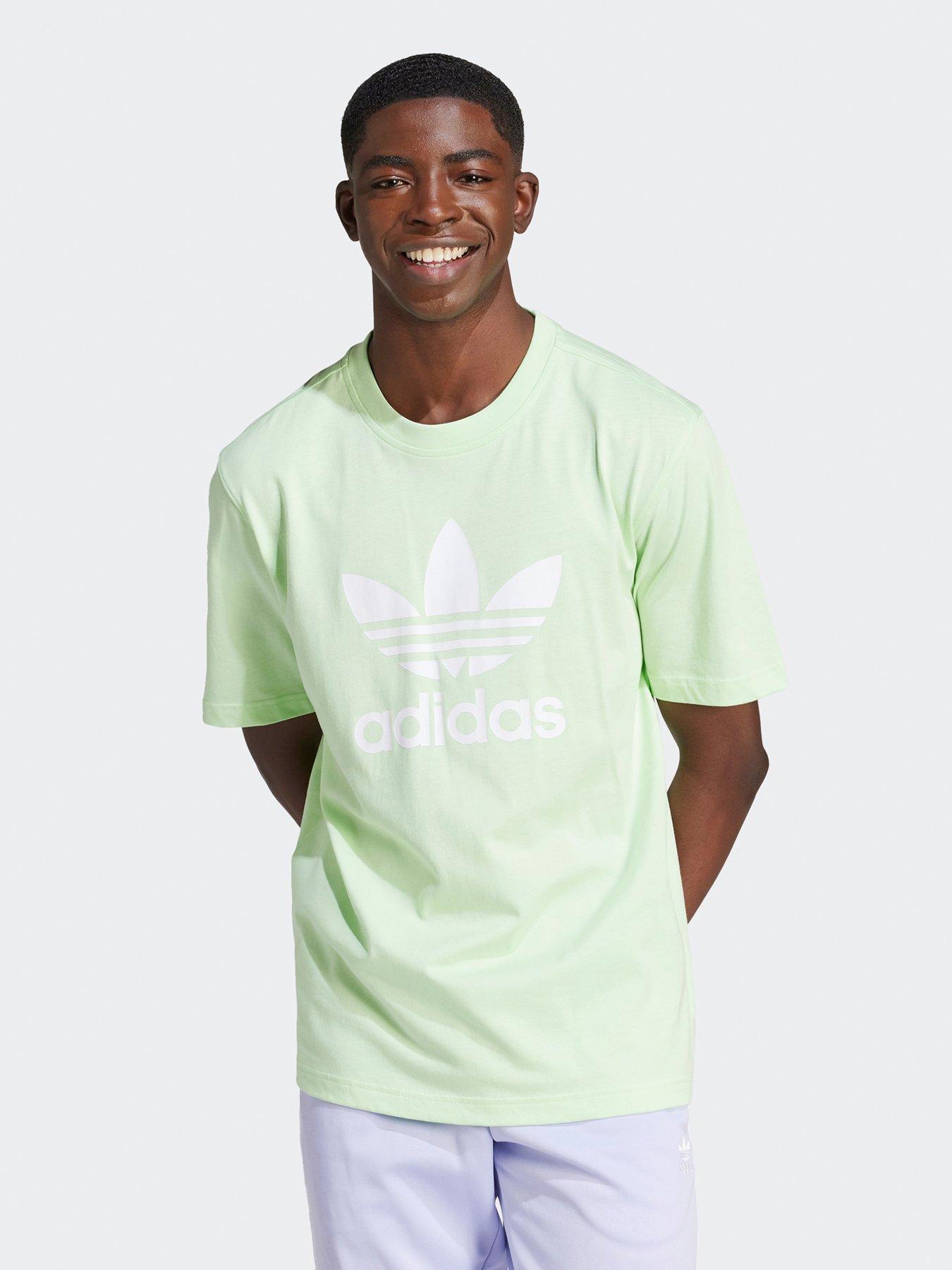 Green adidas originals t shirt sales
