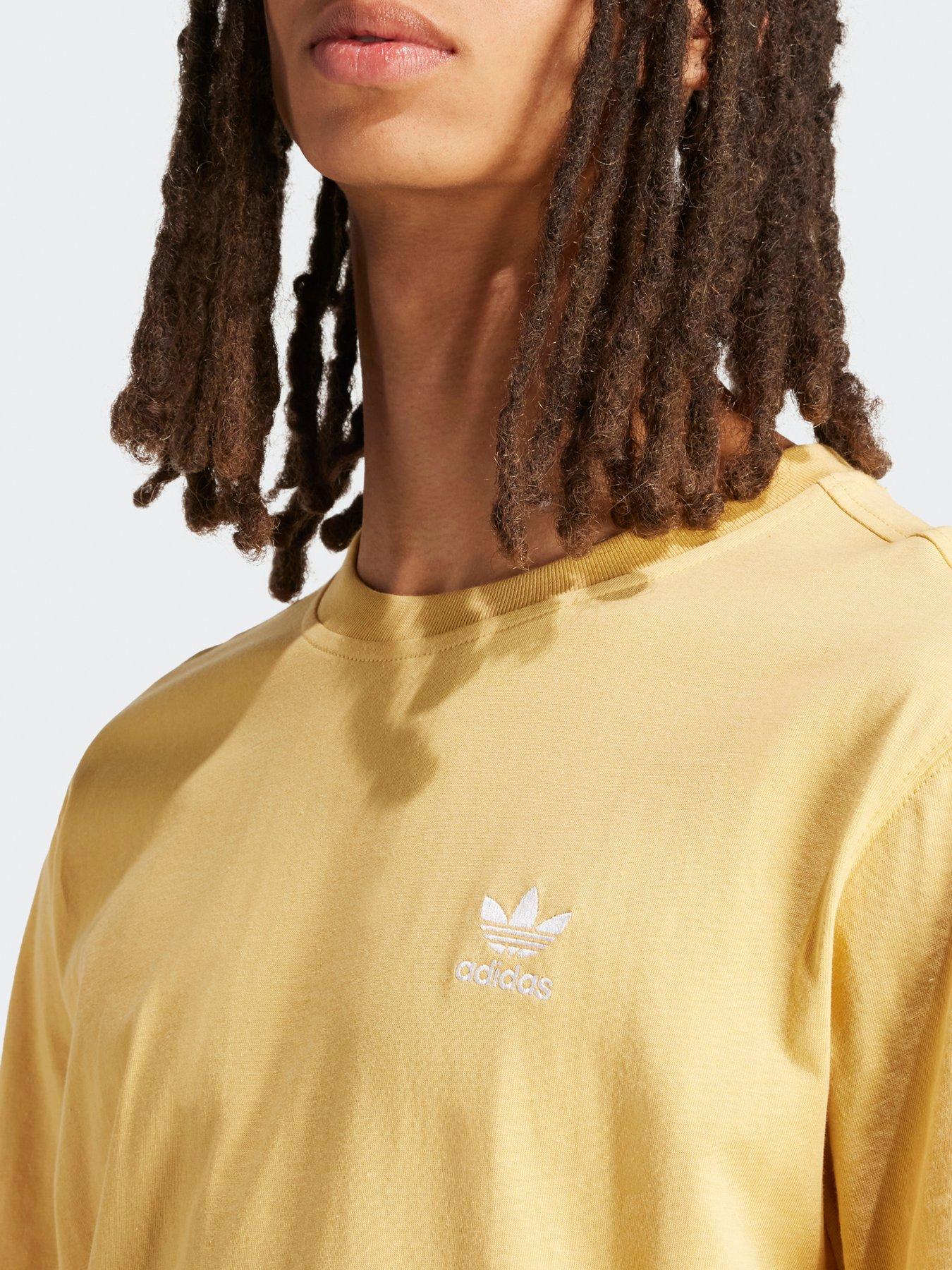 adidas-originals-mens-essential-trefoil-t-shirt-brownoutfit