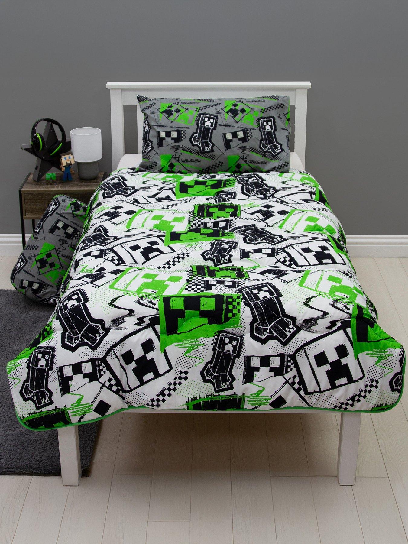 Image 1 of 7 of Minecraft Mixed Up Coverless 10.5 Tog Reversible Duvet in Single - Multi