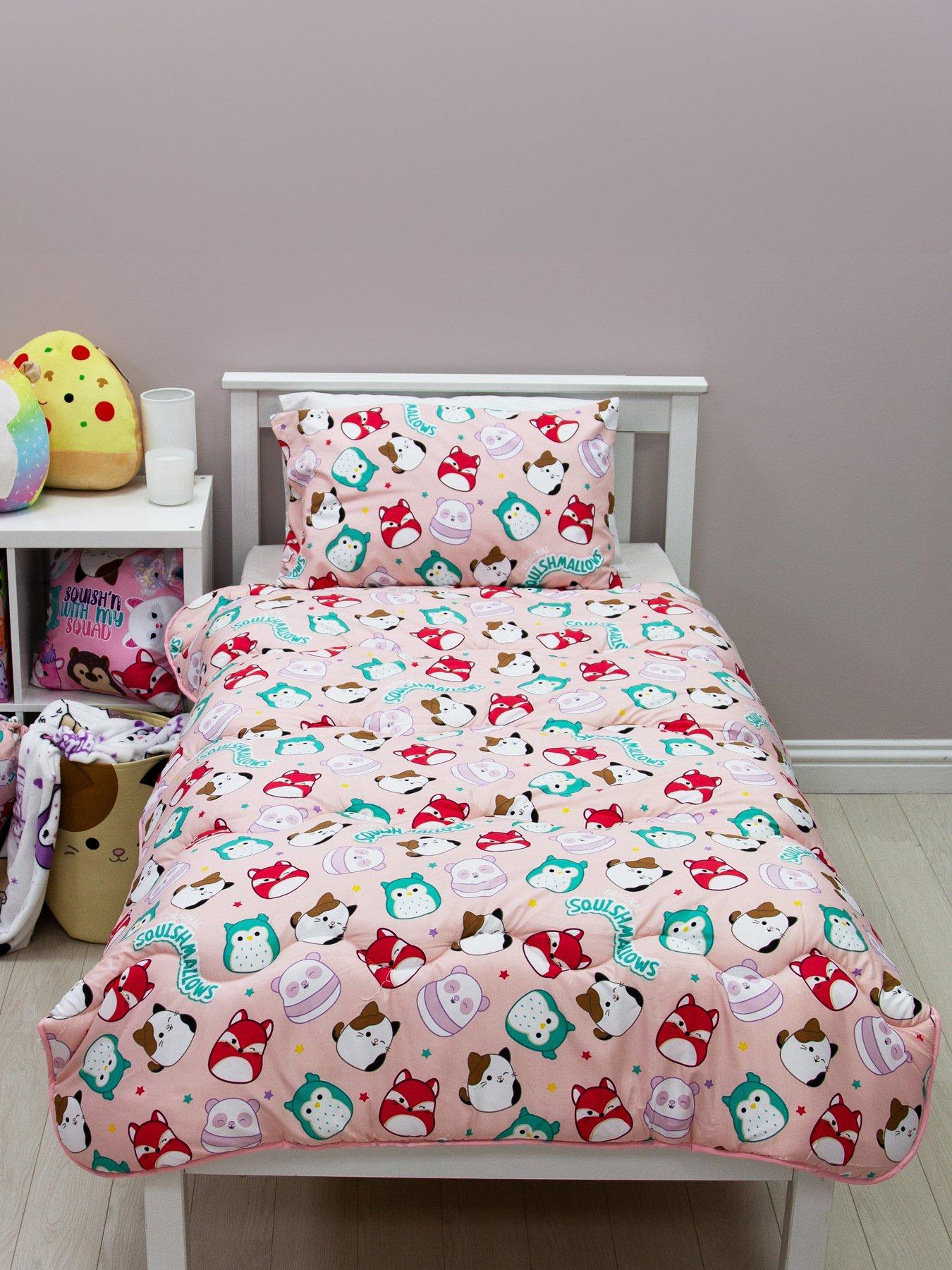 Squishmallows Logo Coverless 10.5 Tog Reversible Duvet - Multi