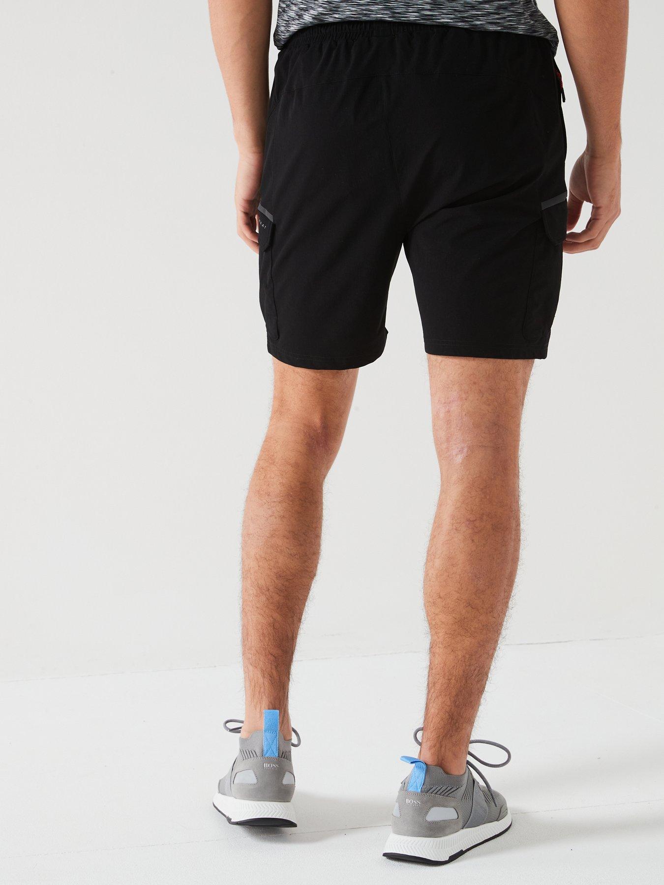 cruyff-core-tech-cargo-shorts-blackstillFront