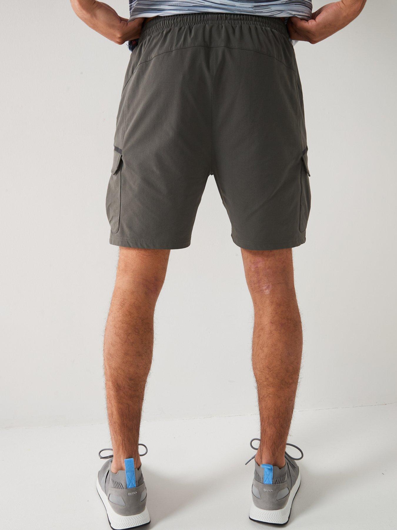 cruyff-core-tech-cargo-shorts-greystillFront