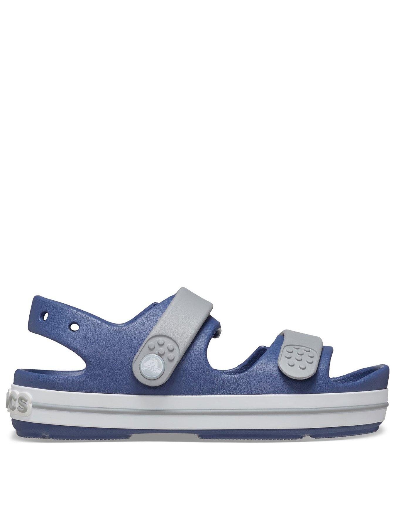 undefined Crocs Bijou Blue / Light Grey Crocband Play Sandal Kids