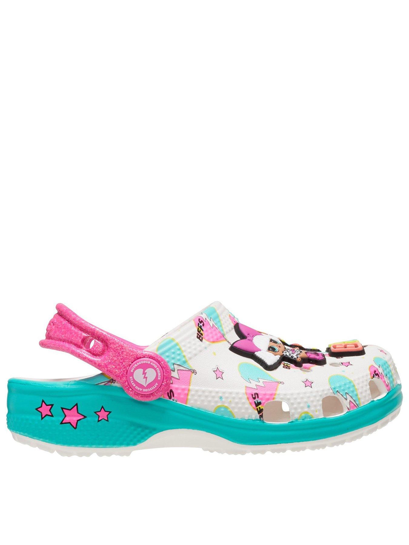 Image 1 of 6 of Crocs Crocs White Multi Lol Bff Toddler