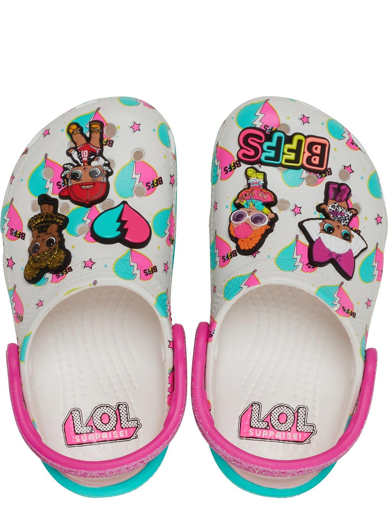 Image 4 of 6 of Crocs Crocs White Multi Lol Bff Toddler