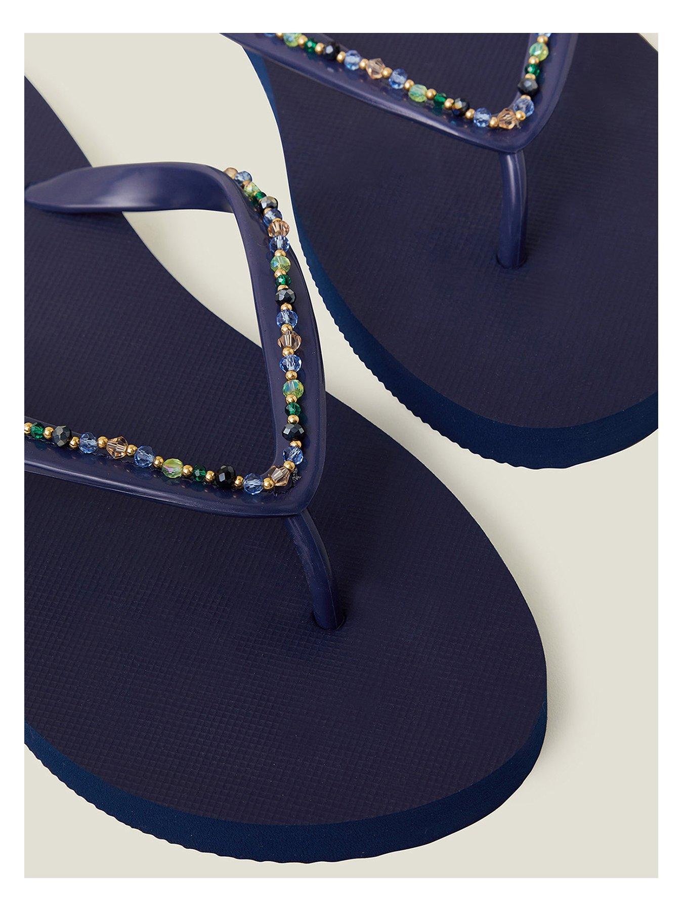 accessorize-beaded-flip-flops-blueoutfit