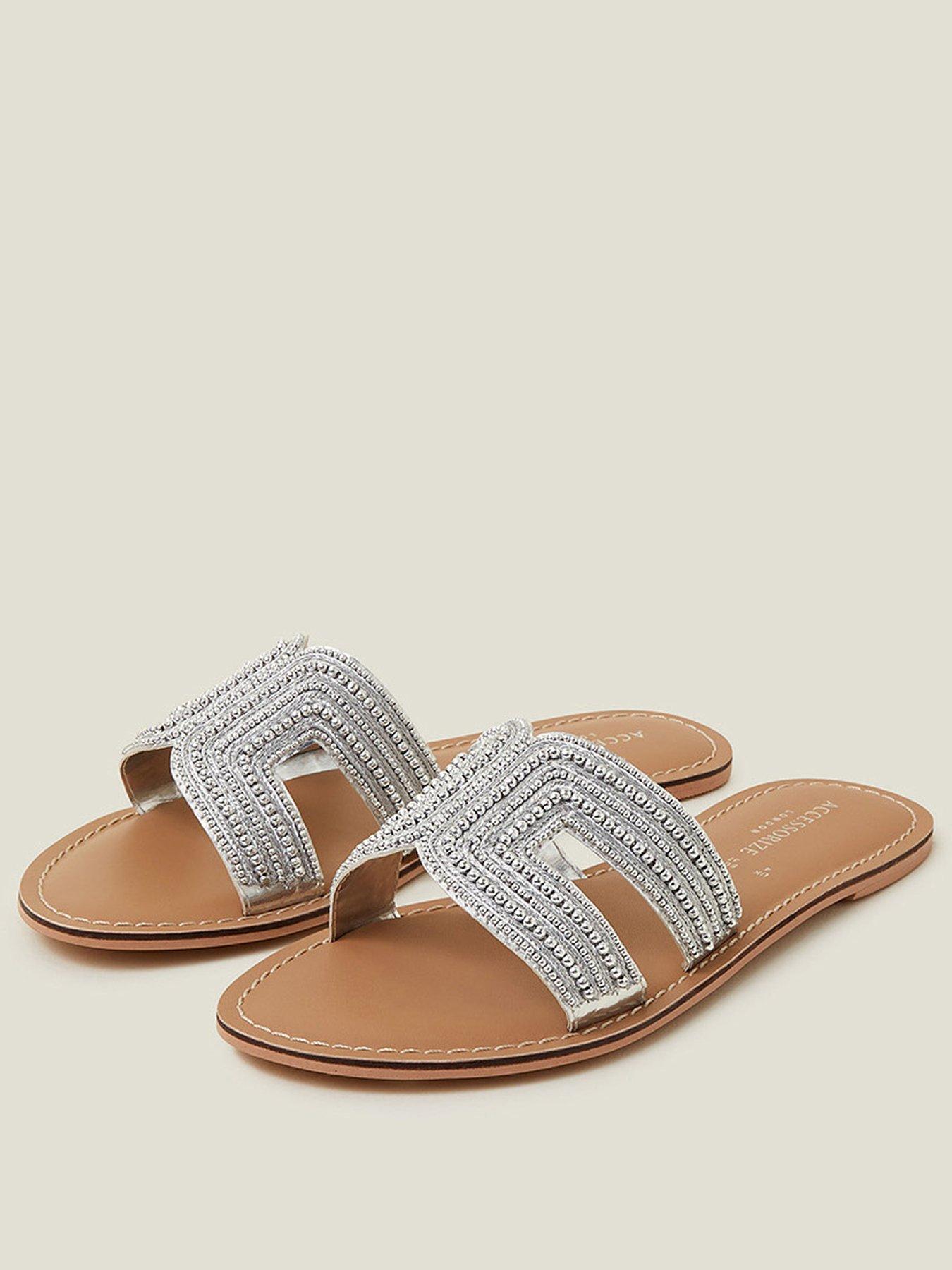 accessorize-bella-beaded-sandal-silverstillFront