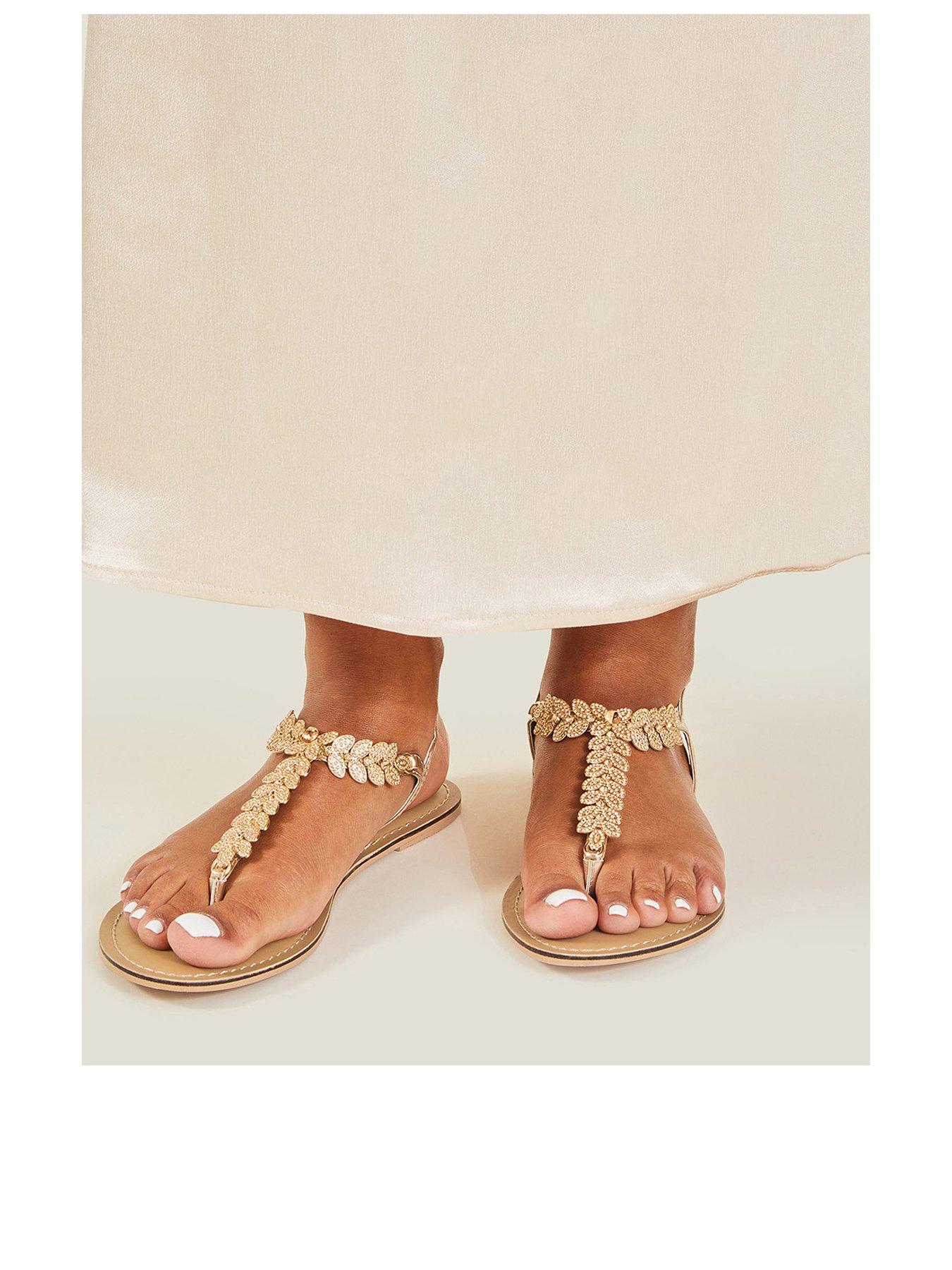 accessorize-diamante-leaf-embellished-sandals-pinkback