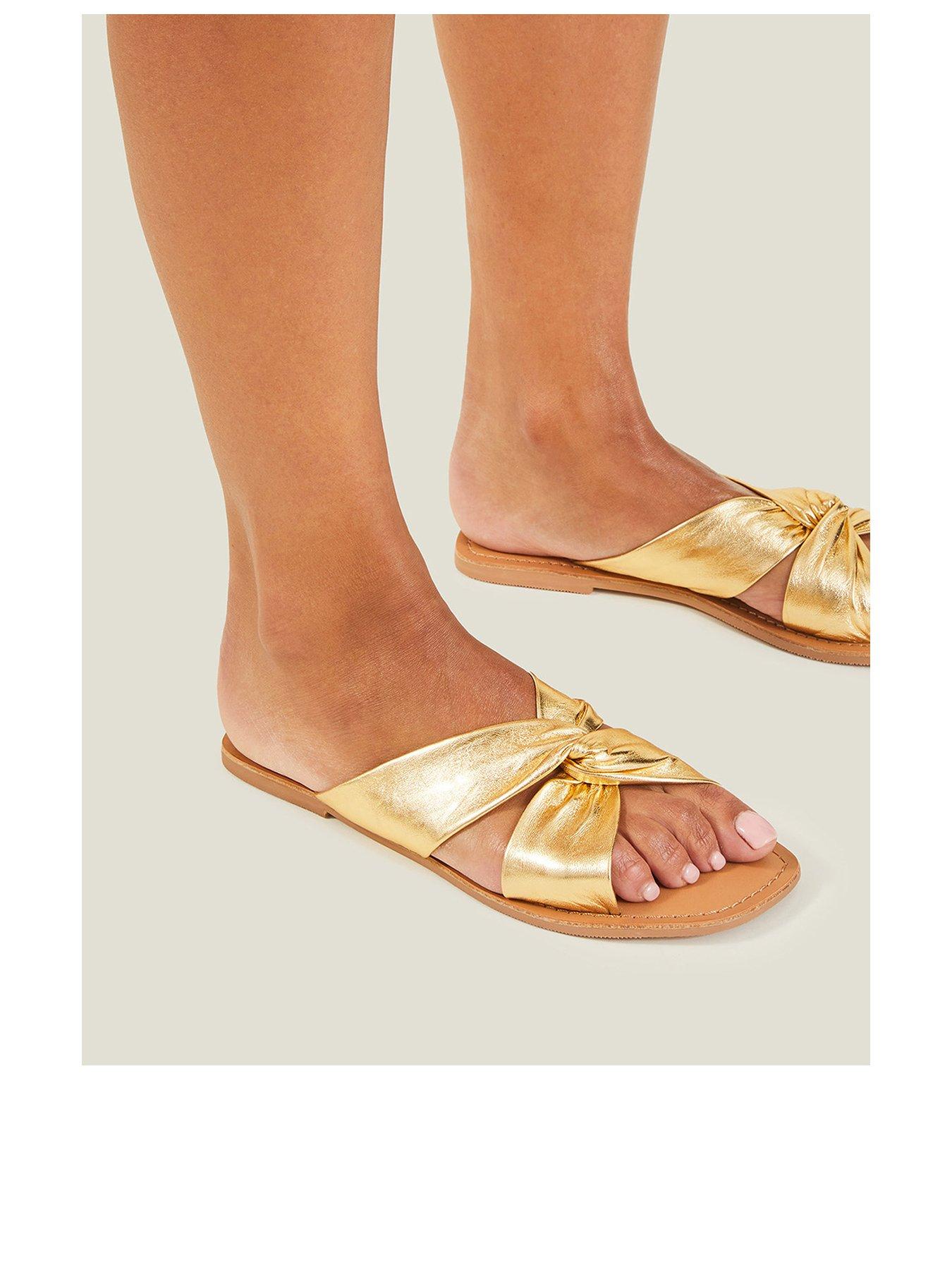 accessorize-metallic-leather-knot-sandalsback