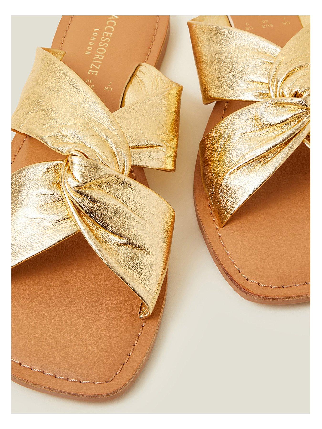 accessorize-metallic-leather-knot-sandalsoutfit