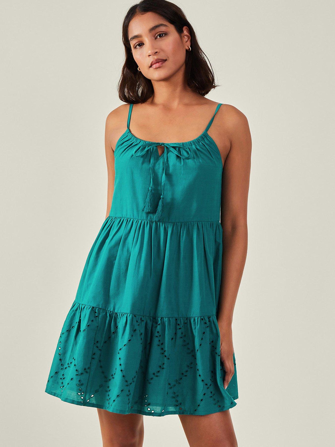 accessorize-tiered-broderie-beach-dress-green