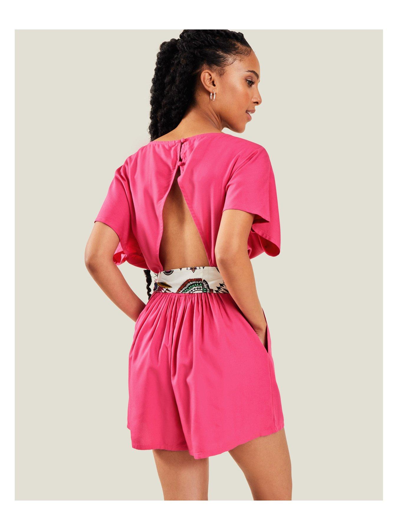 accessorize-open-back-tie-waist-playsuit-pinkstillFront