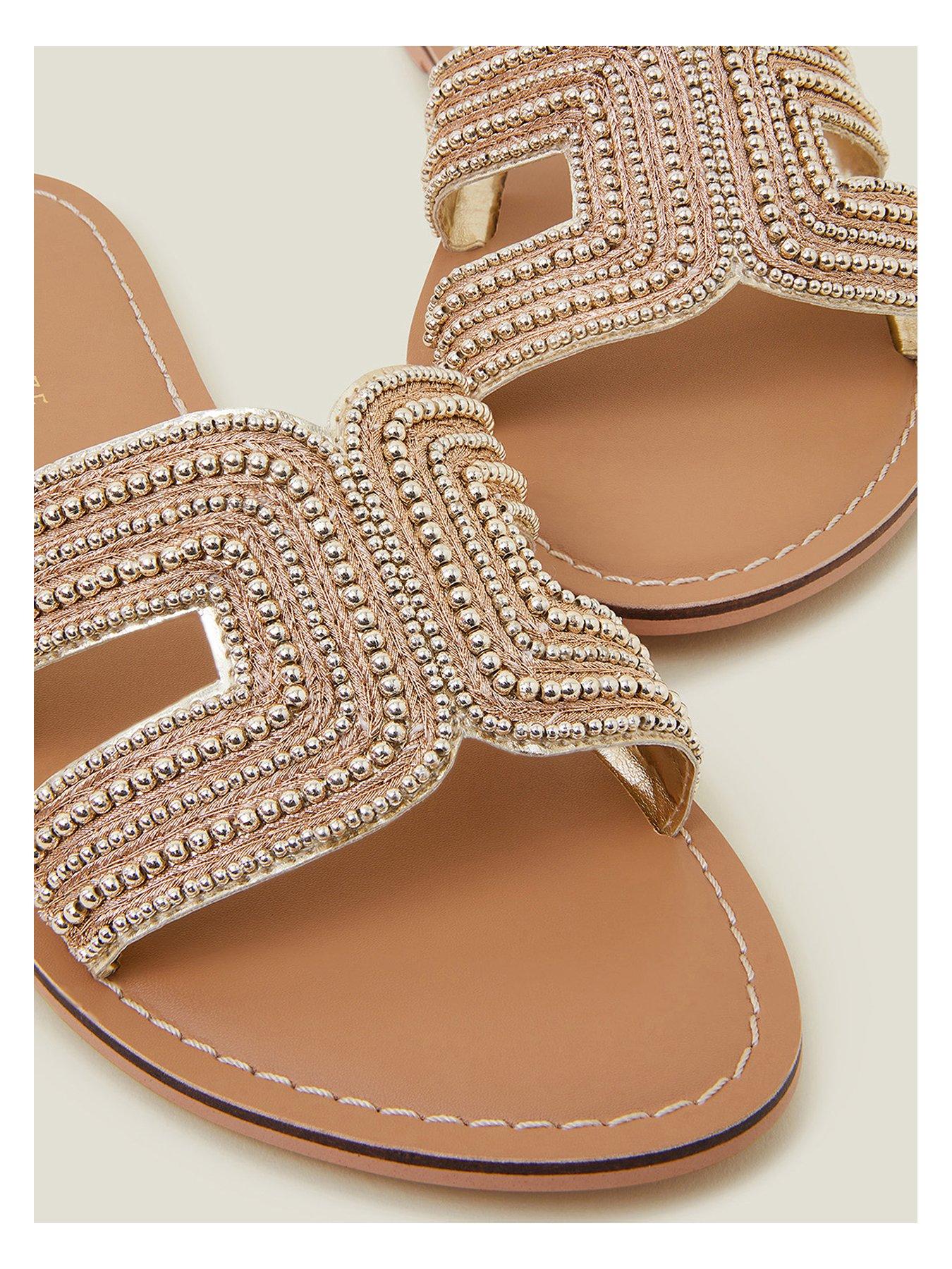 accessorize-mirror-beaded-sliders-goldoutfit