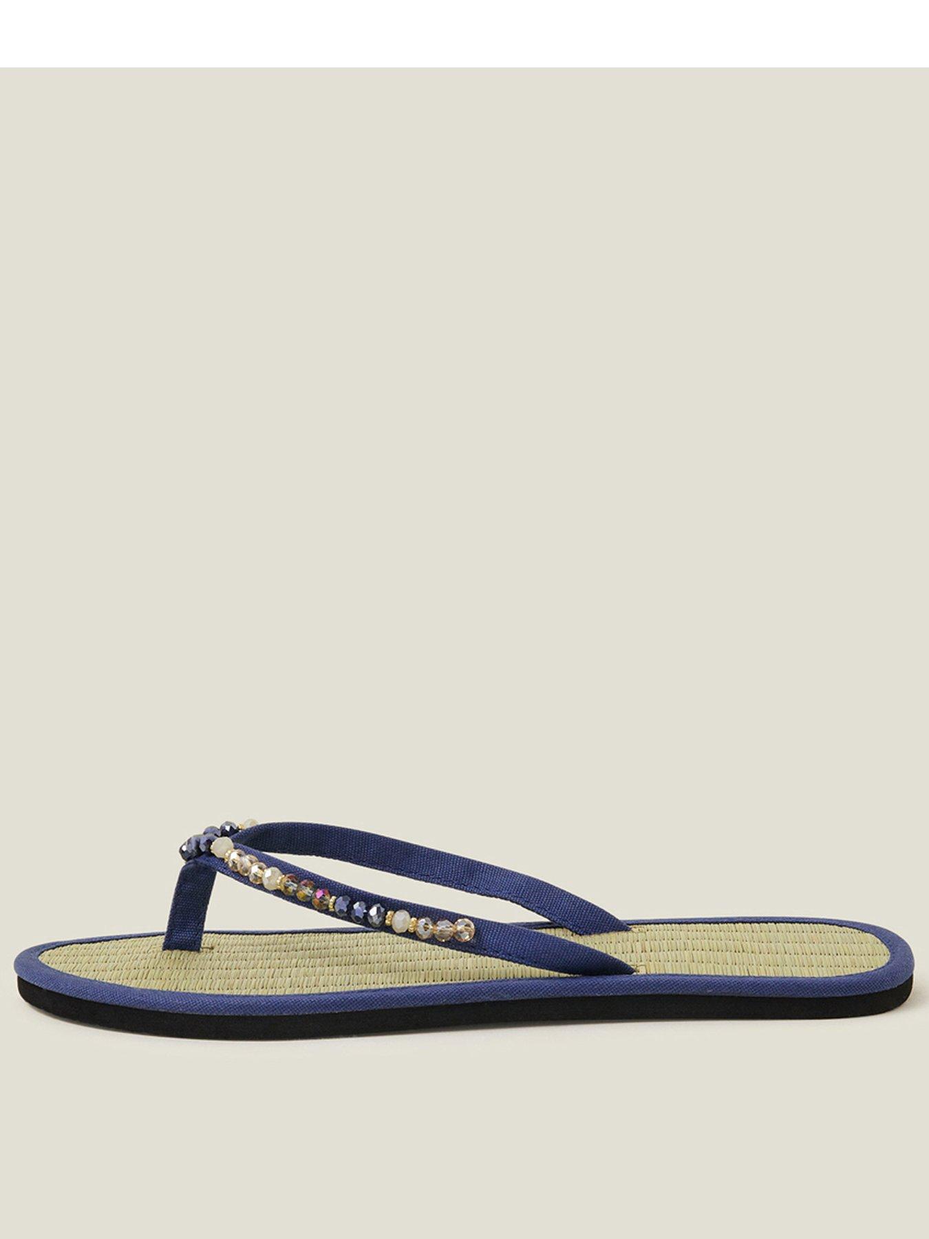 accessorize-facet-bead-seagrass-flip-flops