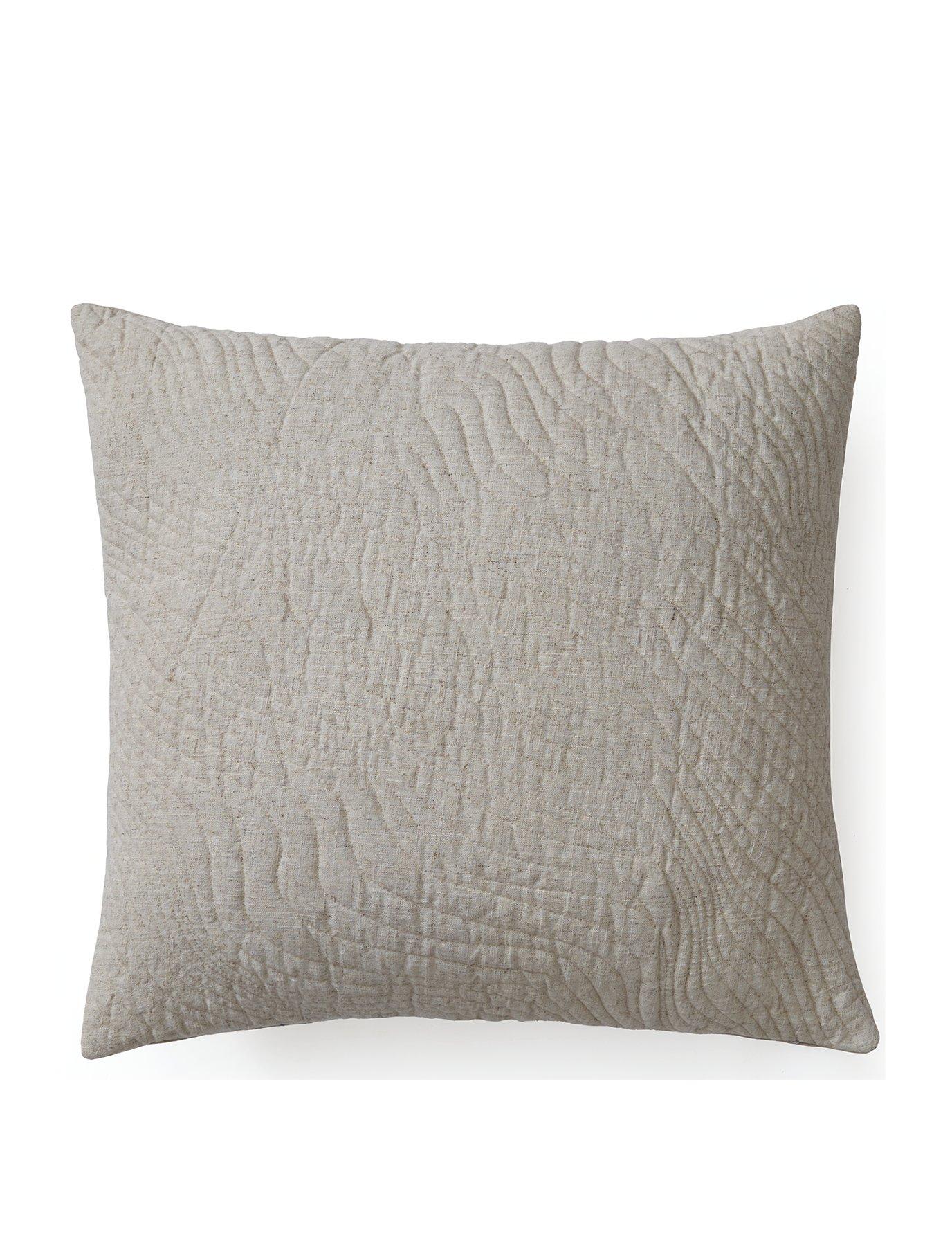 very-home-natural-luxe-washed-polylinen-quilted-cushionstillFront