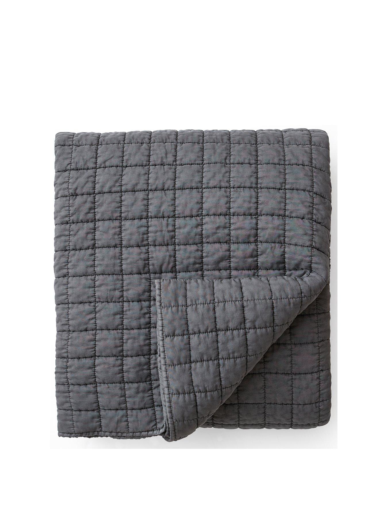 very-home-washed-quilted-microfibre-bedspread-throw-charcoalstillFront