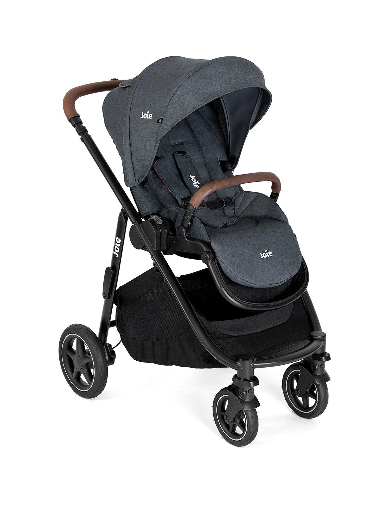 Image 2 of 8 of Joie Versatrax On the Go Bundle Travel System with Base - Moonlight