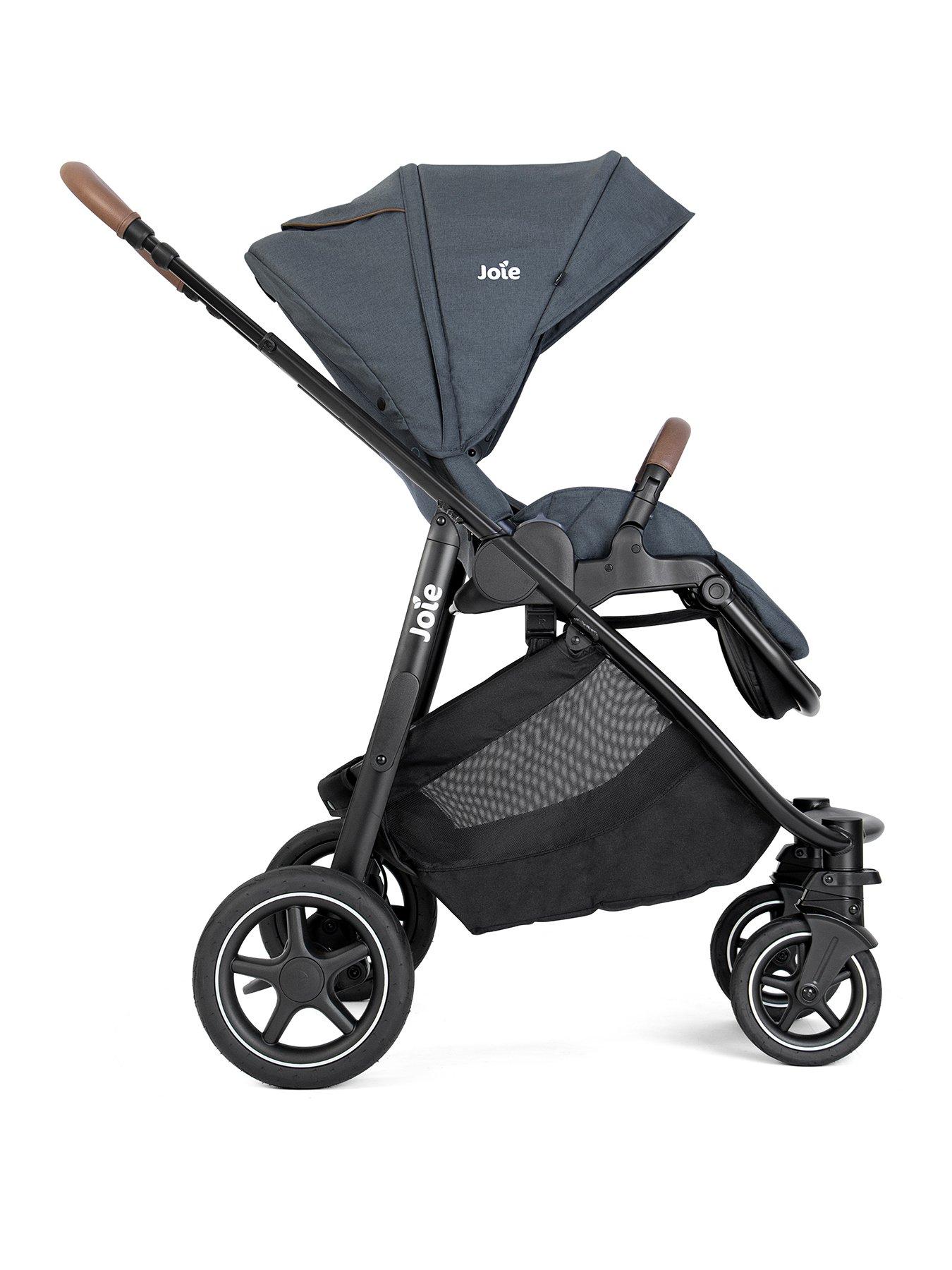 Image 3 of 8 of Joie Versatrax On the Go Bundle Travel System with Base - Moonlight