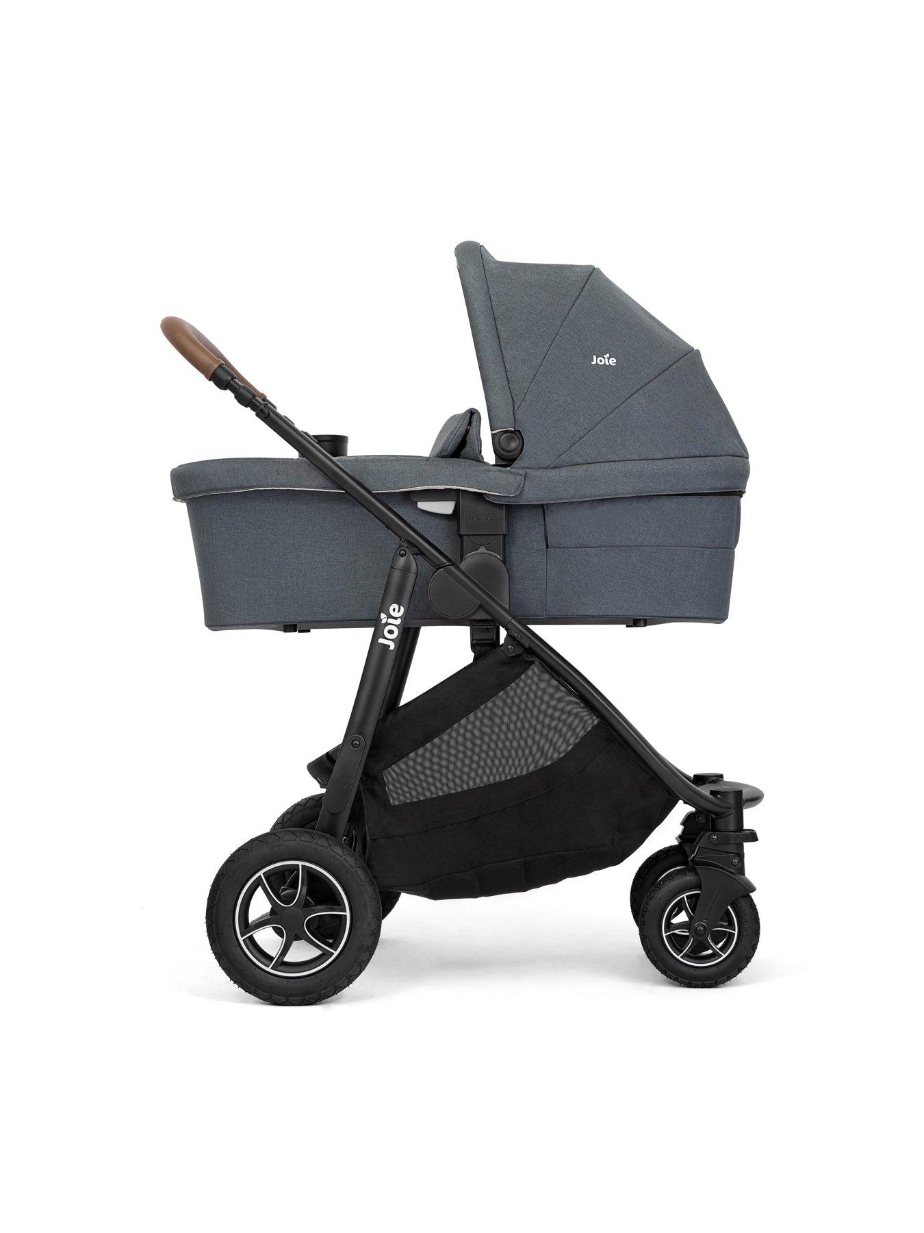 Image 6 of 8 of Joie Versatrax On the Go Bundle Travel System with Base - Moonlight