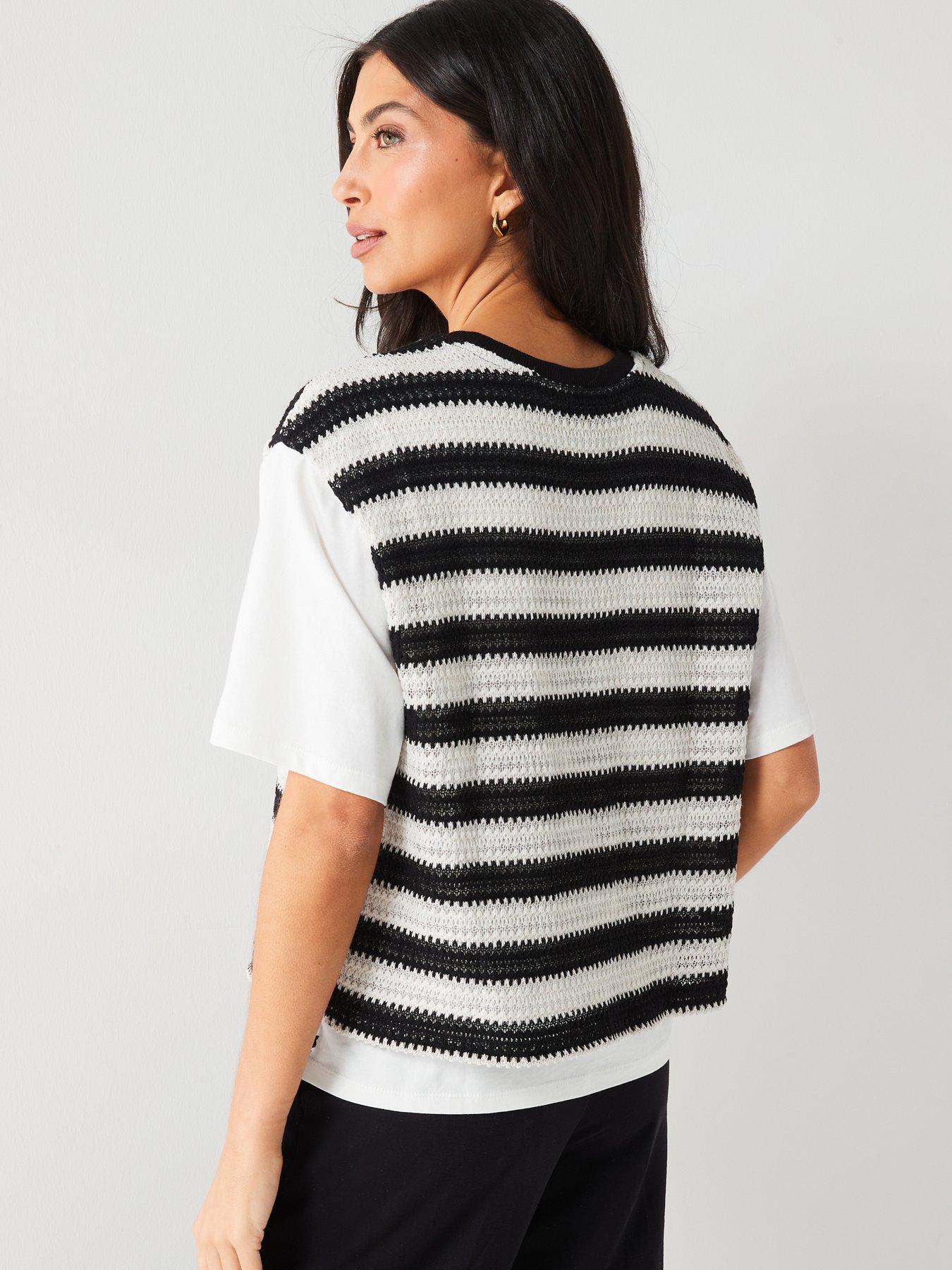 v-by-very-stripe-crochet-mix-t-shirt-printstillFront