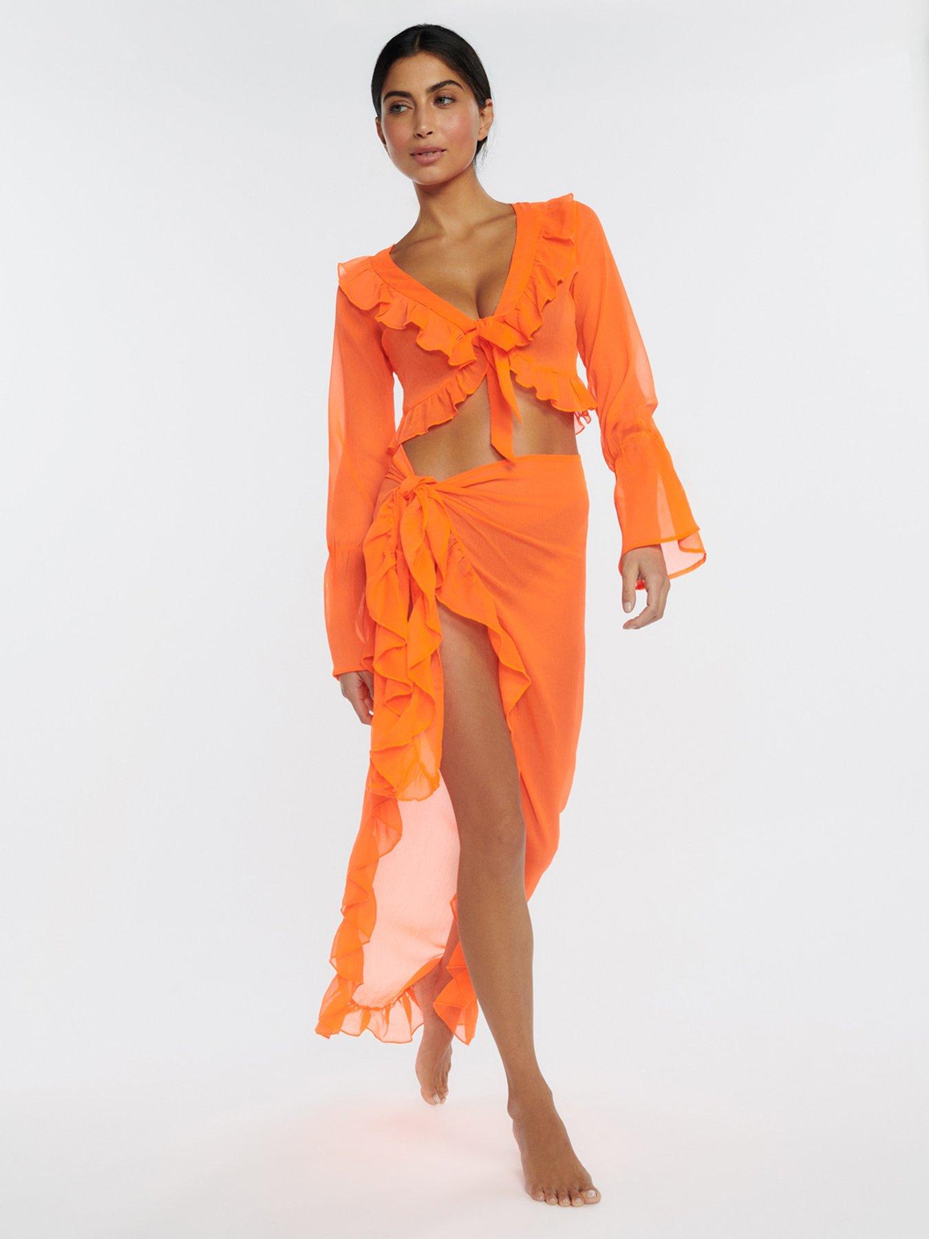 boux-avenue-boux-avenue-ruffle-chiffon-top-orange