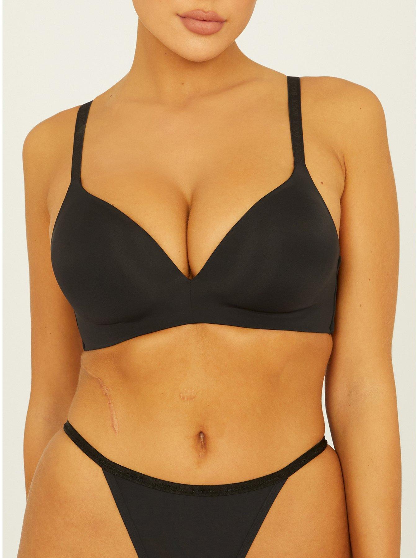 boux-avenue-non-wired-plunge-bra-00-dark-blackfront