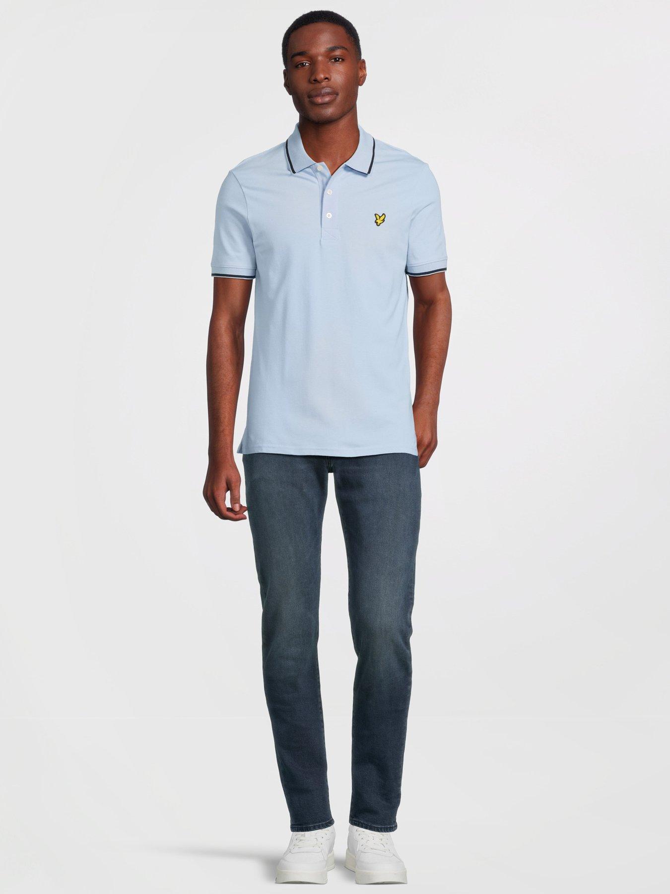 lyle-scott-lyle-amp-scott-tipped-regular-fit-polo-shirt-light-blueback