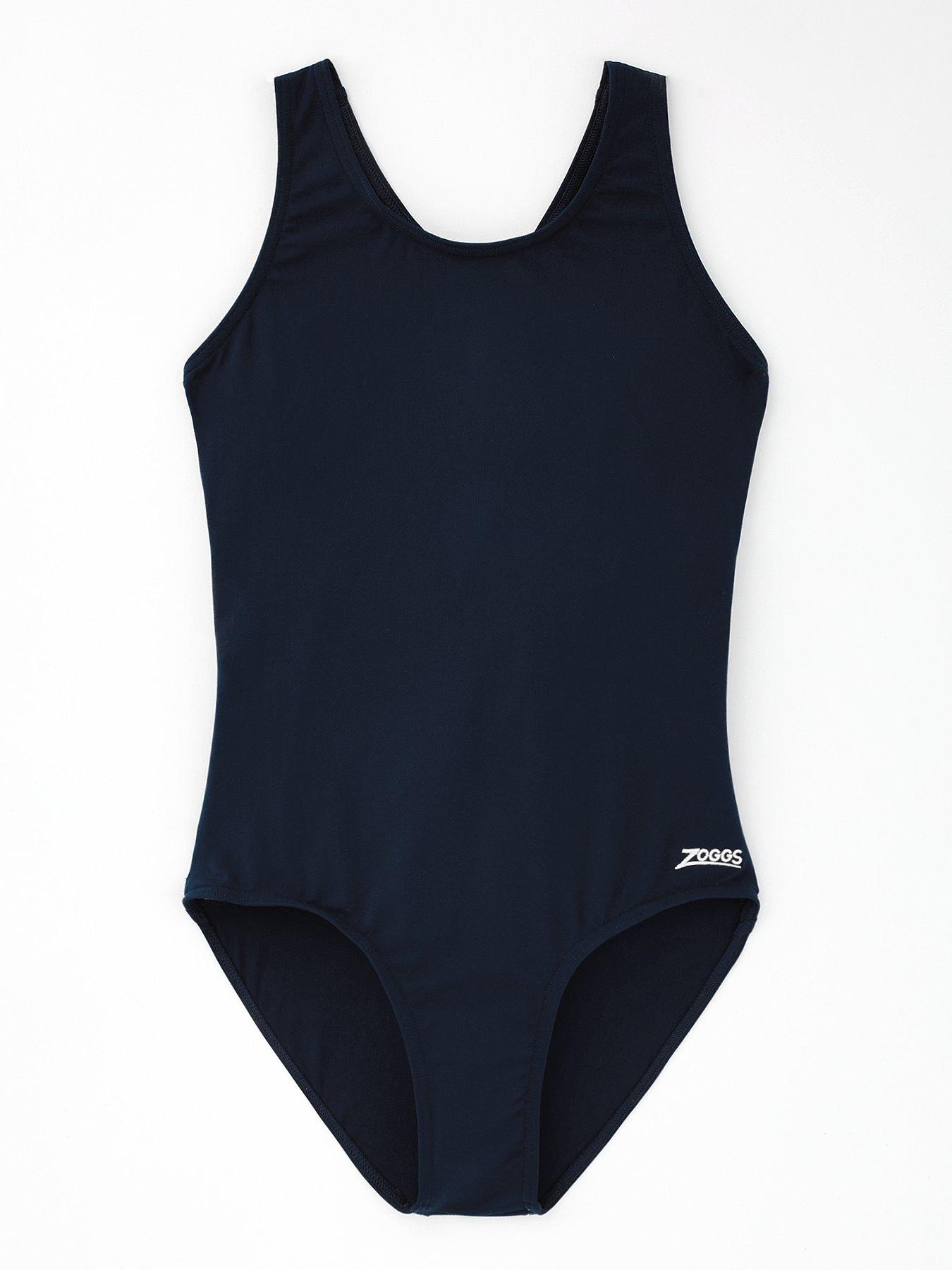 Zoggs Cottesloe Sportsback Girls Swimsuit-navy