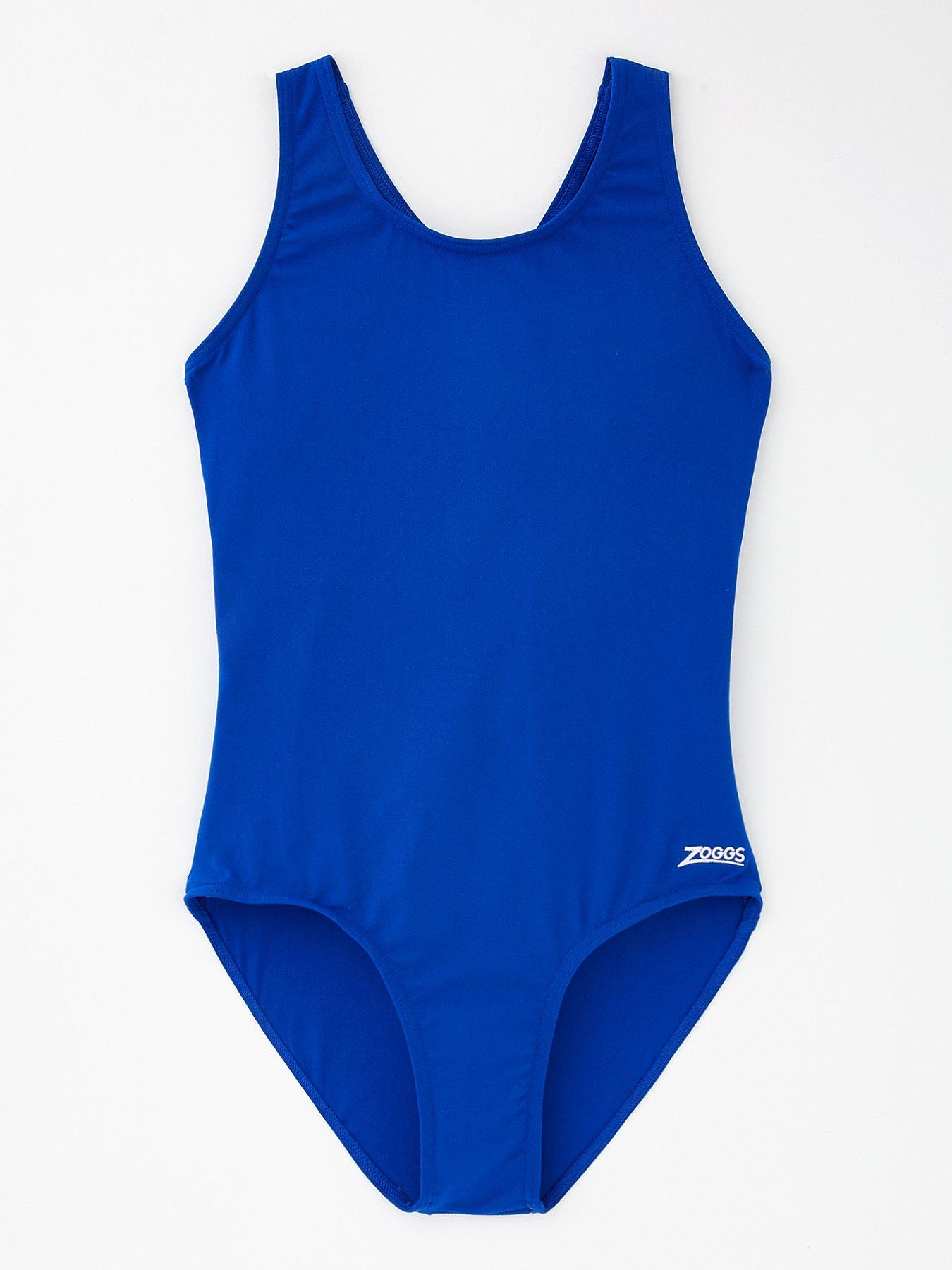 zoggs-cottesloe-sportsback-girls-swimsuit-bluefront