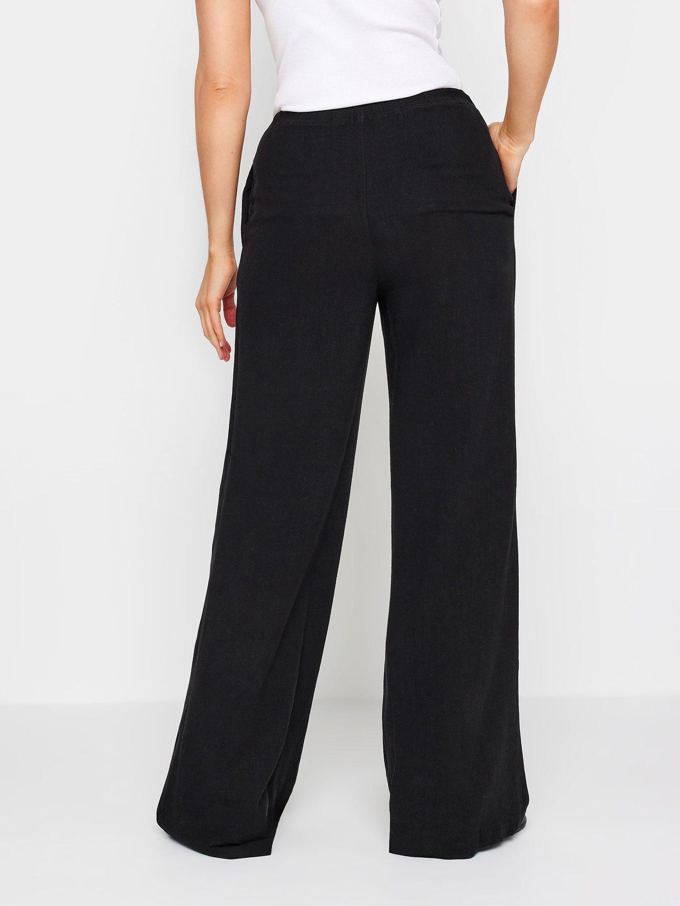 long-tall-sally-tall-black-sand-linen-tie-waist-trouserstillFront