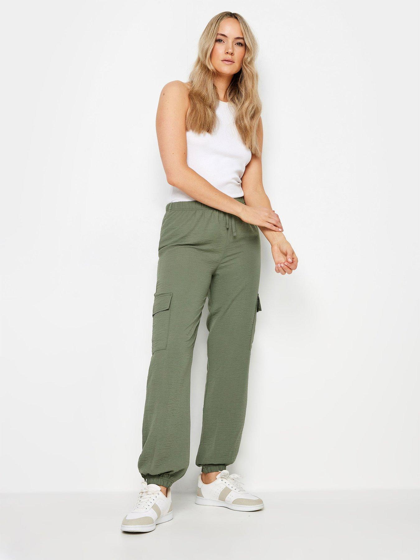 long-tall-sally-tall-khaki-crepe-cuffed-cargo-joggerback