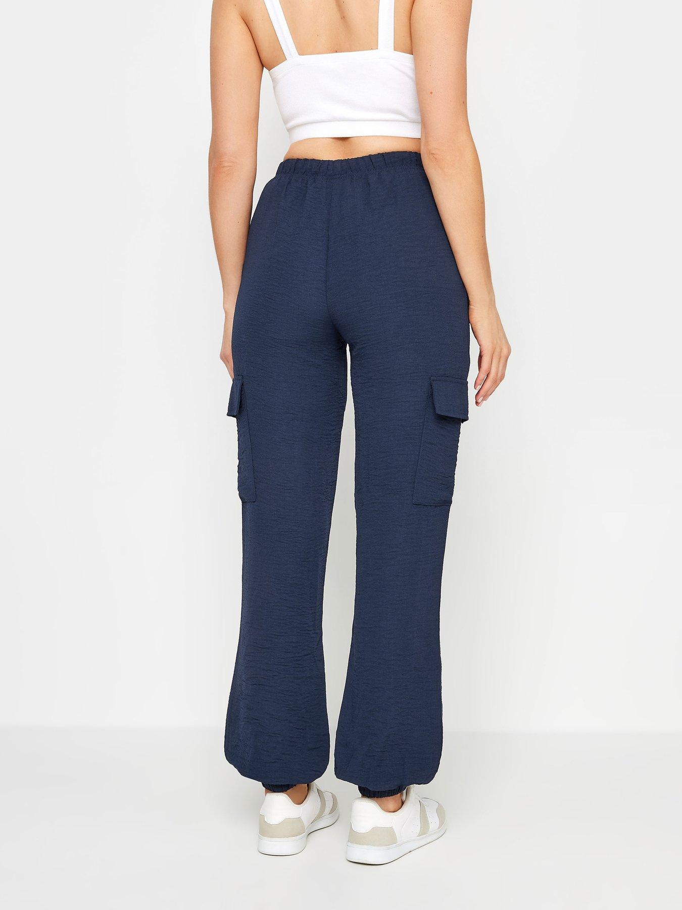 long-tall-sally-tall-navy-crepe-cuffed-cargo-jogger-36stillFront