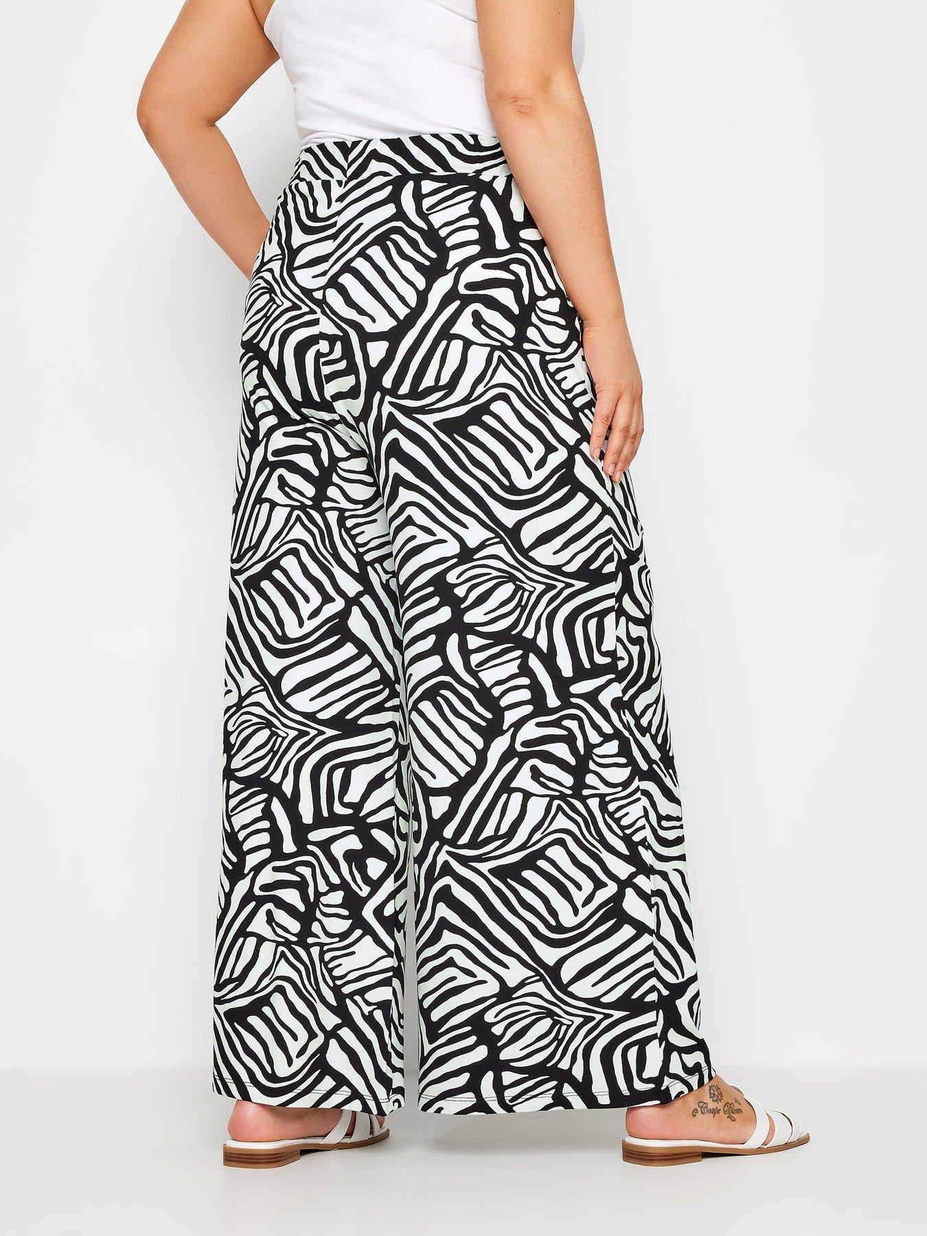 yours-curve-jersey-wide-leg-trousers-mono-blackstillFront