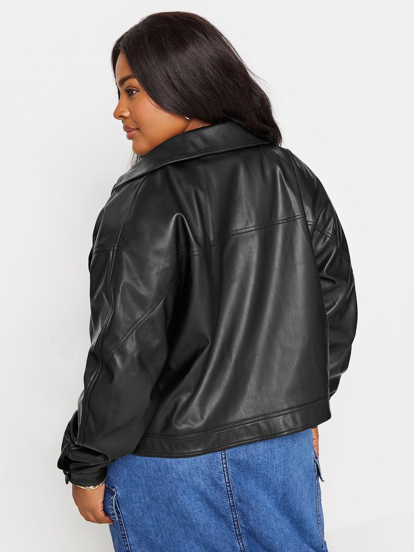 yours-curve-pu-jacket-blackstillFront